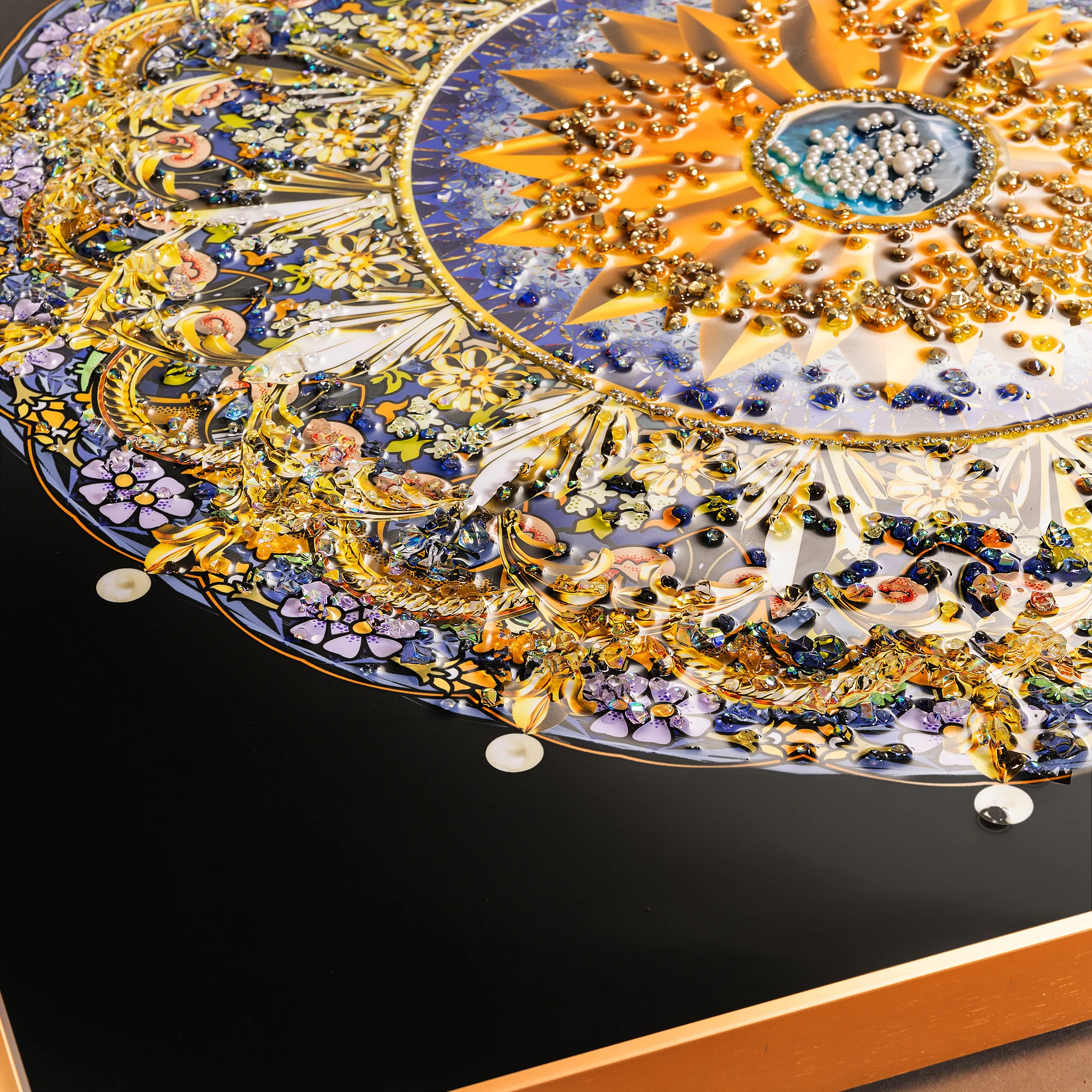 A Tapestry of Dreams Crystal Glass Modern Art Paintings - Image 4