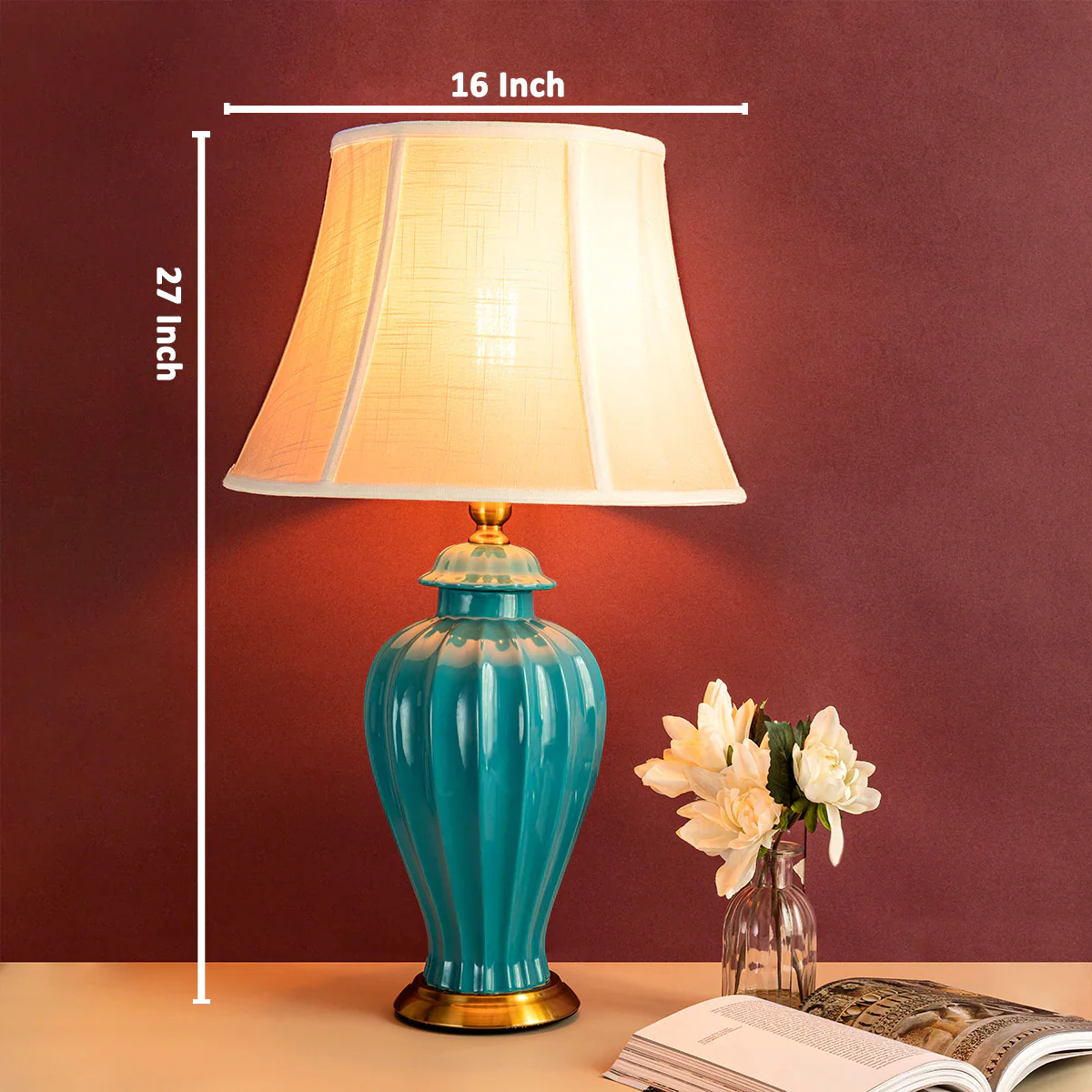 Antonia Ceramic Ceramic Table Lamp - Image 3