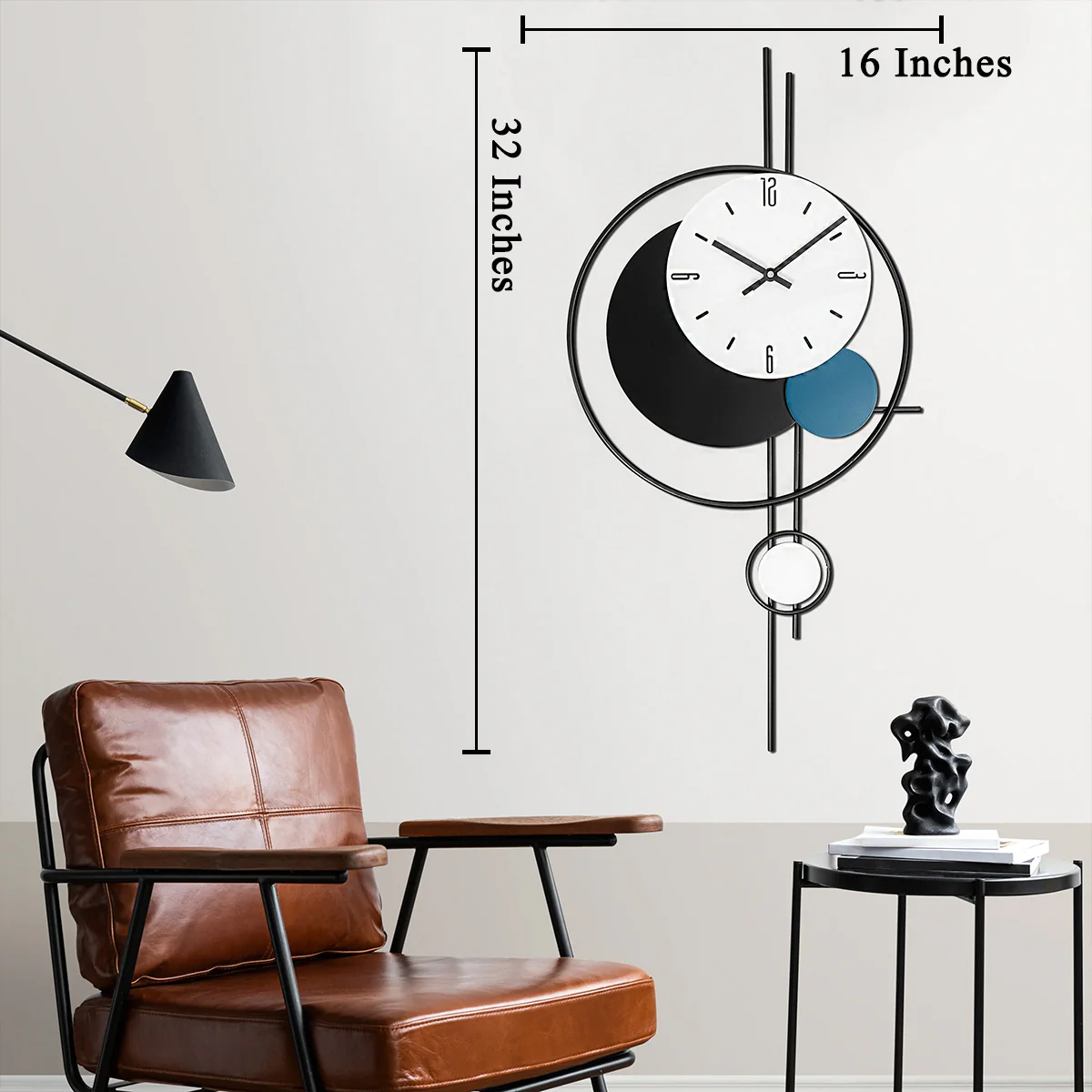 Aurum Allegory Metal Wall Art Clock Buy Wall Clock Online - Image 3