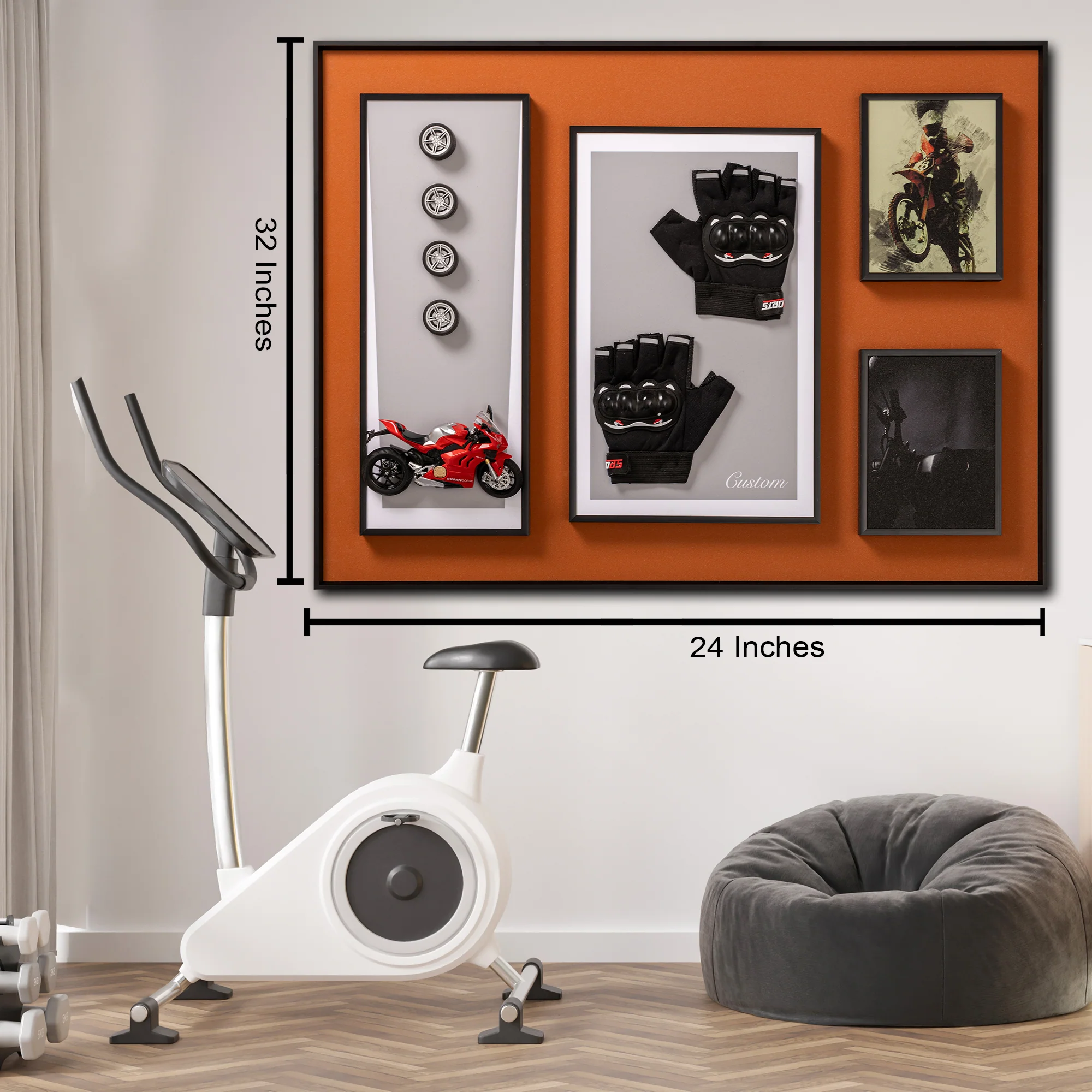 Biking Enthusiast’s Pop Art Shadow box - Image 2