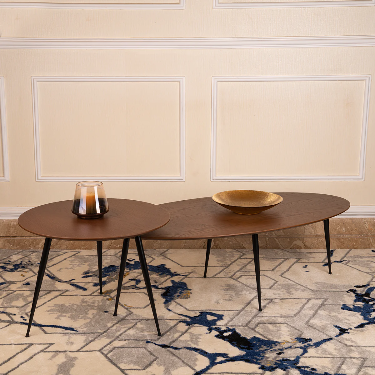 Scandinavian Design Birch Coffee and Side Table Set - Image 3