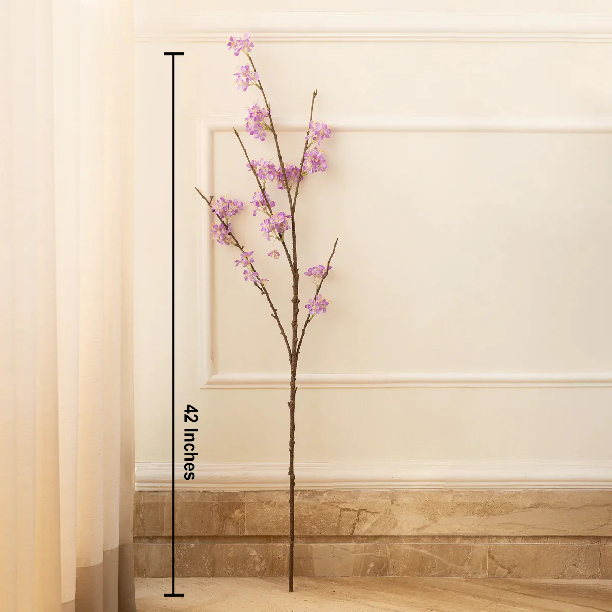 Blush Bloom Cherry Blossom Artificial Stem (Single Stem Only) - Image 2