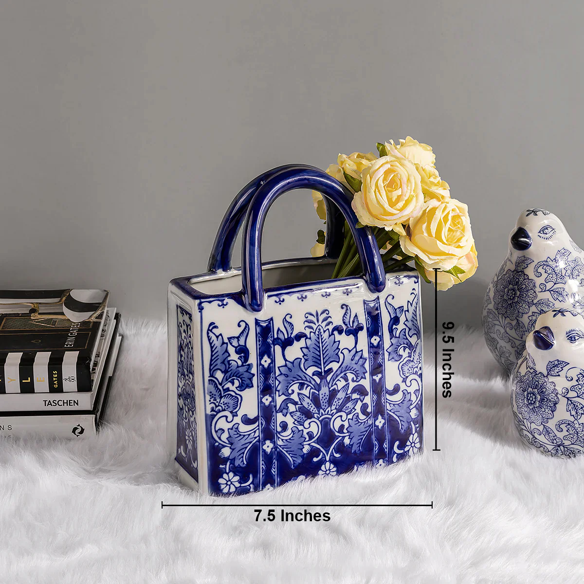 Botanical Tote Art Vase and Decorative Showpiece - Image 2
