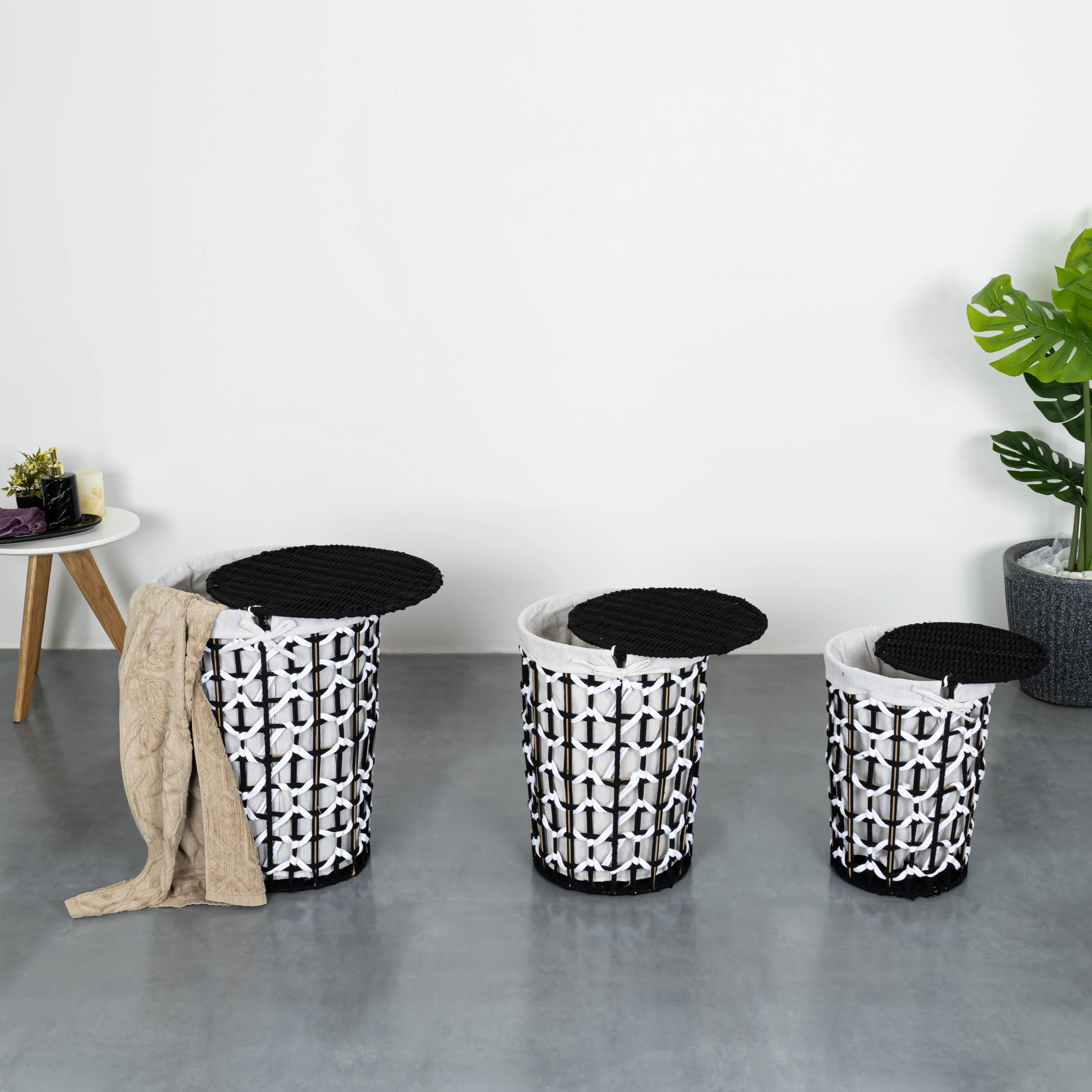 Bright Wash Cylindrical Laundry Basket (MEDIUM) - Image 3