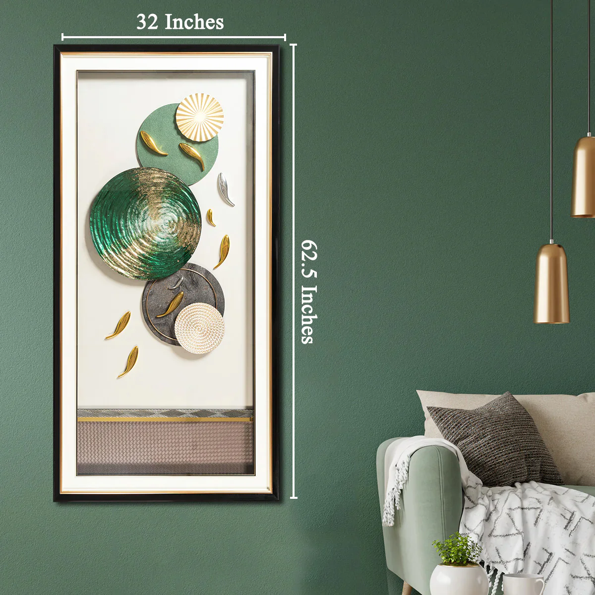 Celestial Orbit Shadow Box Wall Decoration Piece (32 x 62.5 Inches) - Image 3