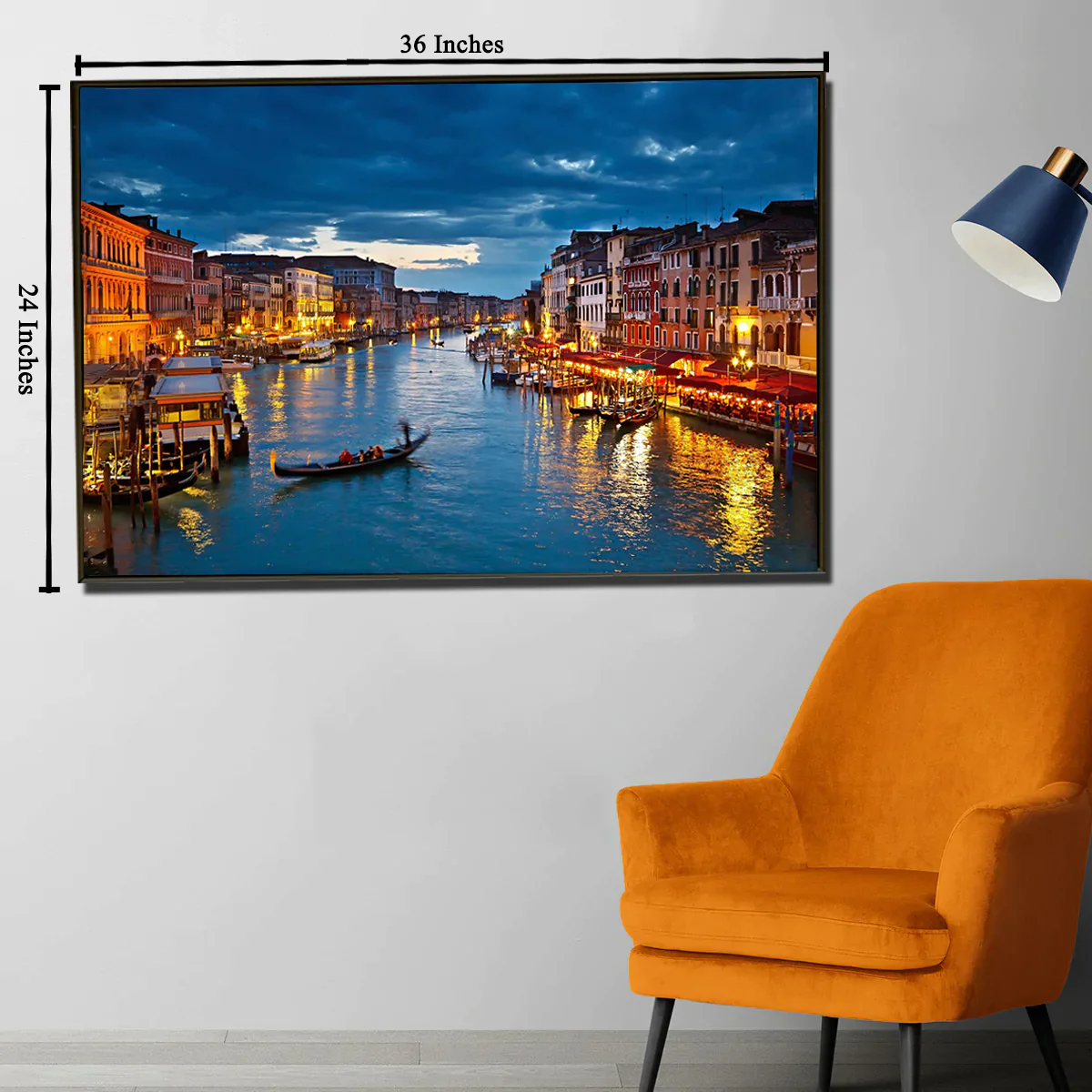 City Lights Framed Canvas Print - Image 2
