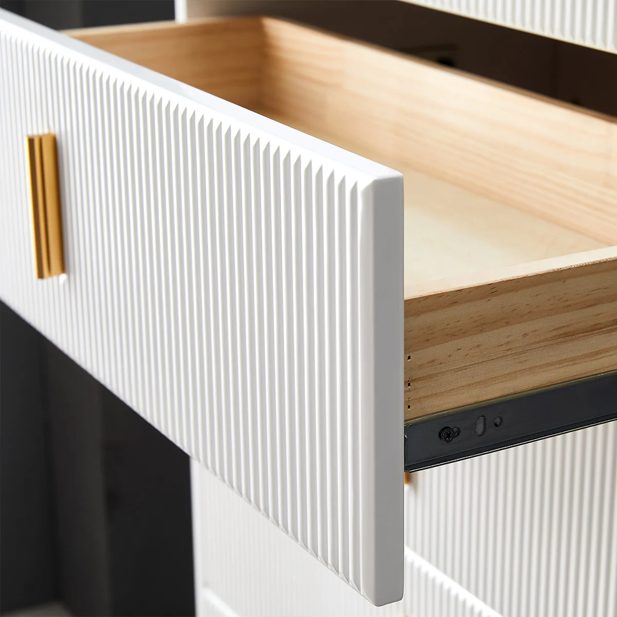 Classic Elegance Five-Drawer Cabinet & Side Table - Image 4