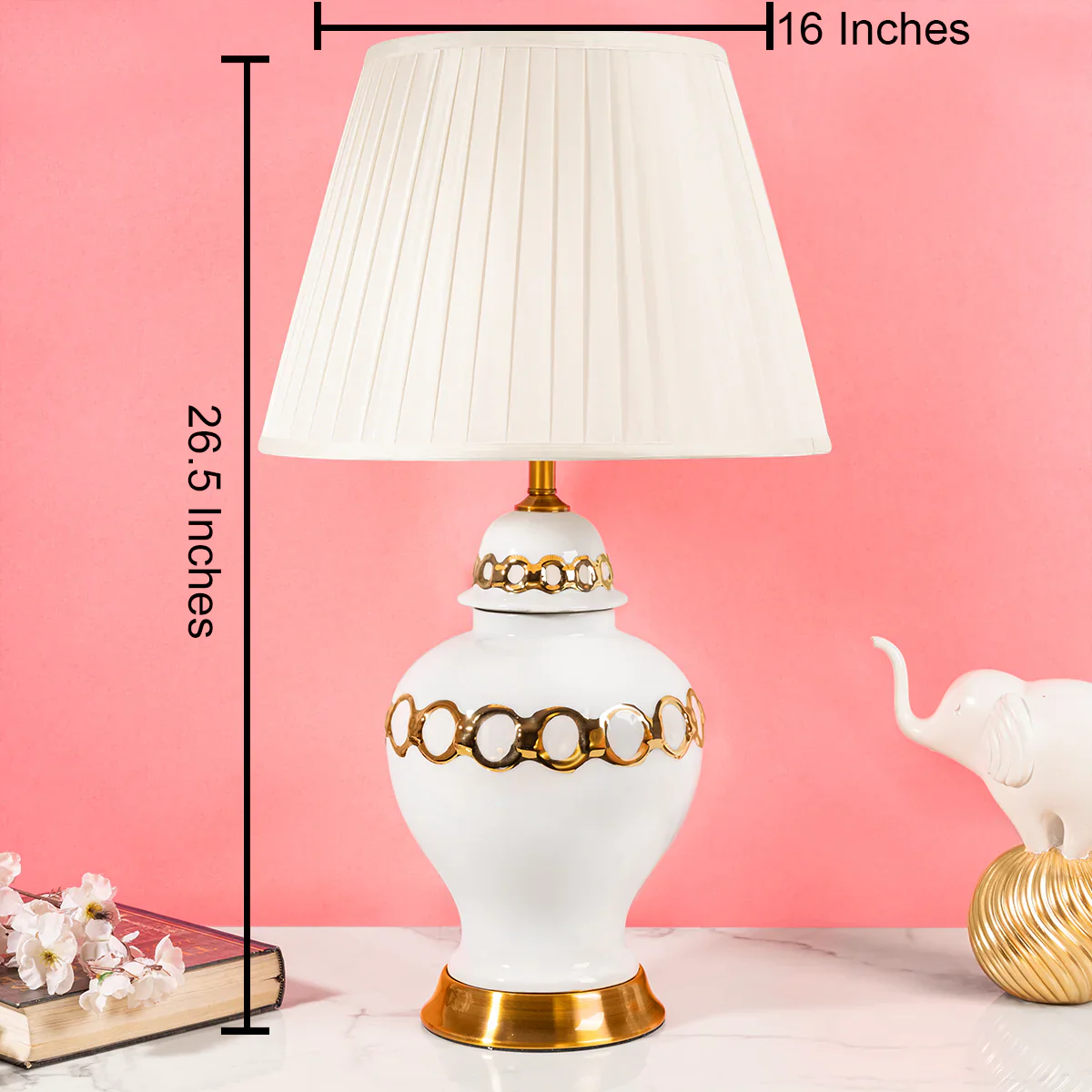 Classic Gold Chain Table Lamp - Image 3