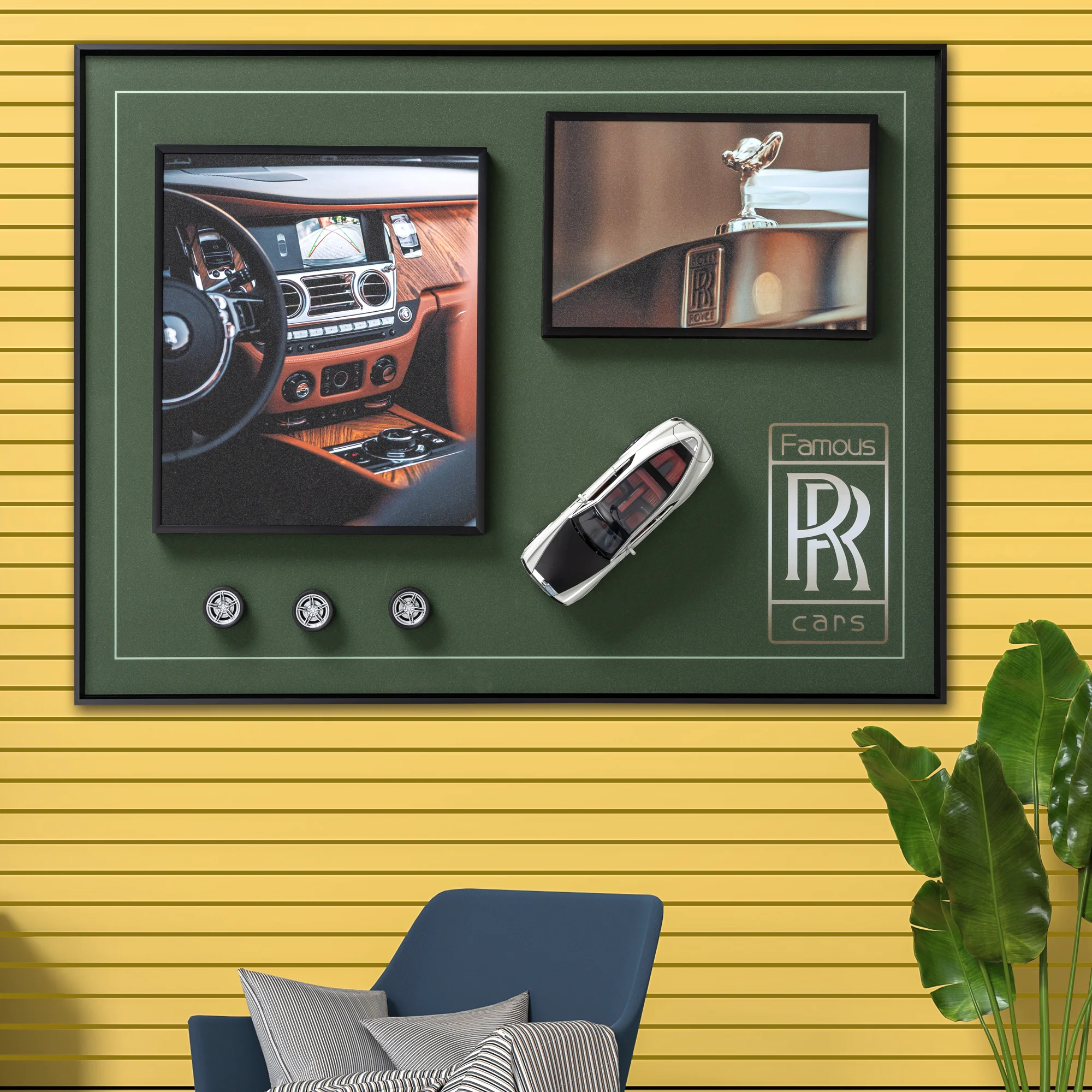 Classic Roll Royce Car Shadow Box