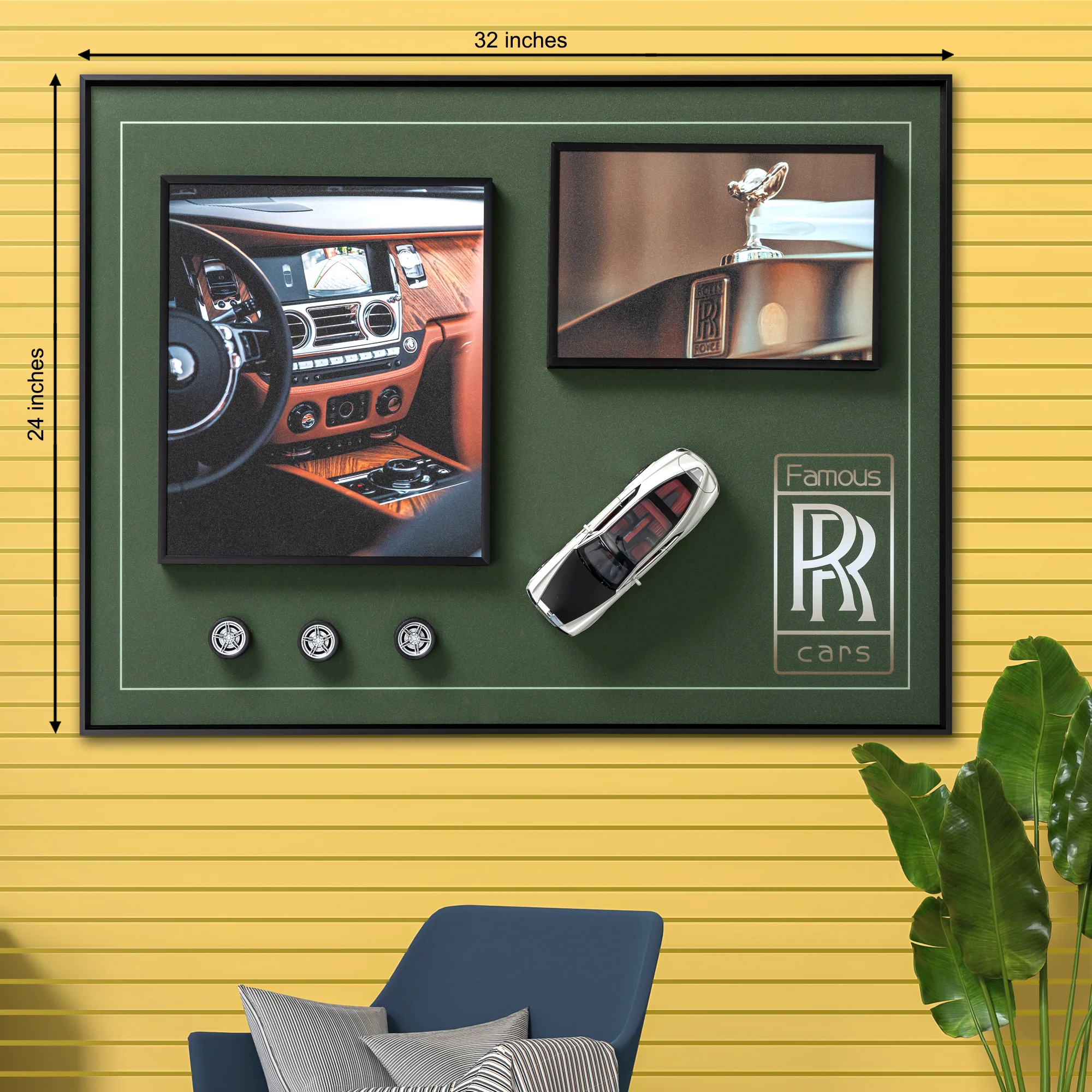 Classic Roll Royce Car Shadow Box - Image 2