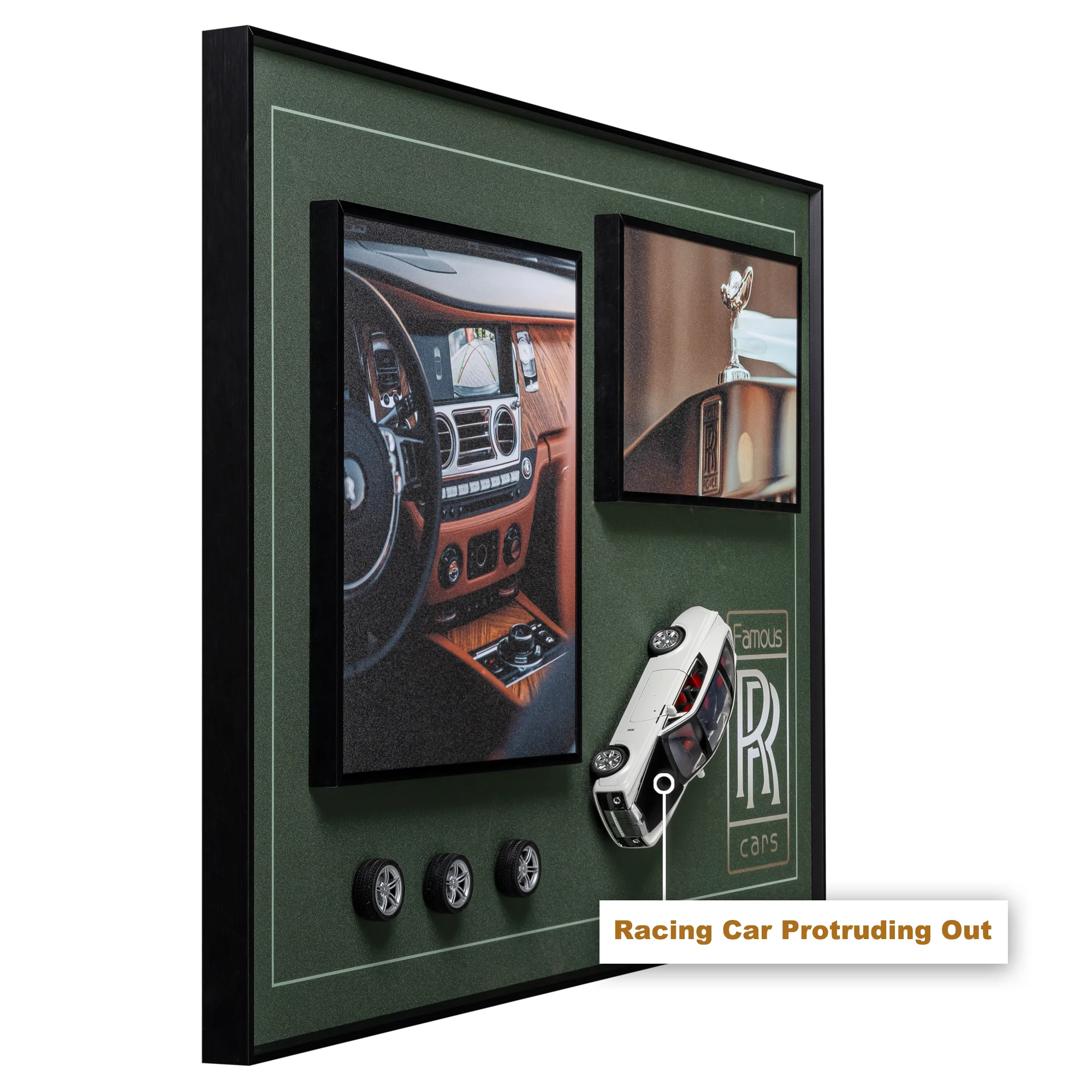 Classic Roll Royce Car Shadow Box - Image 3