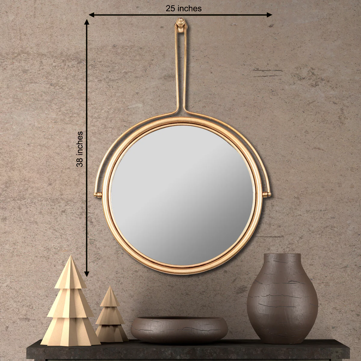 Classic Round Pendulam Mirror - Image 2