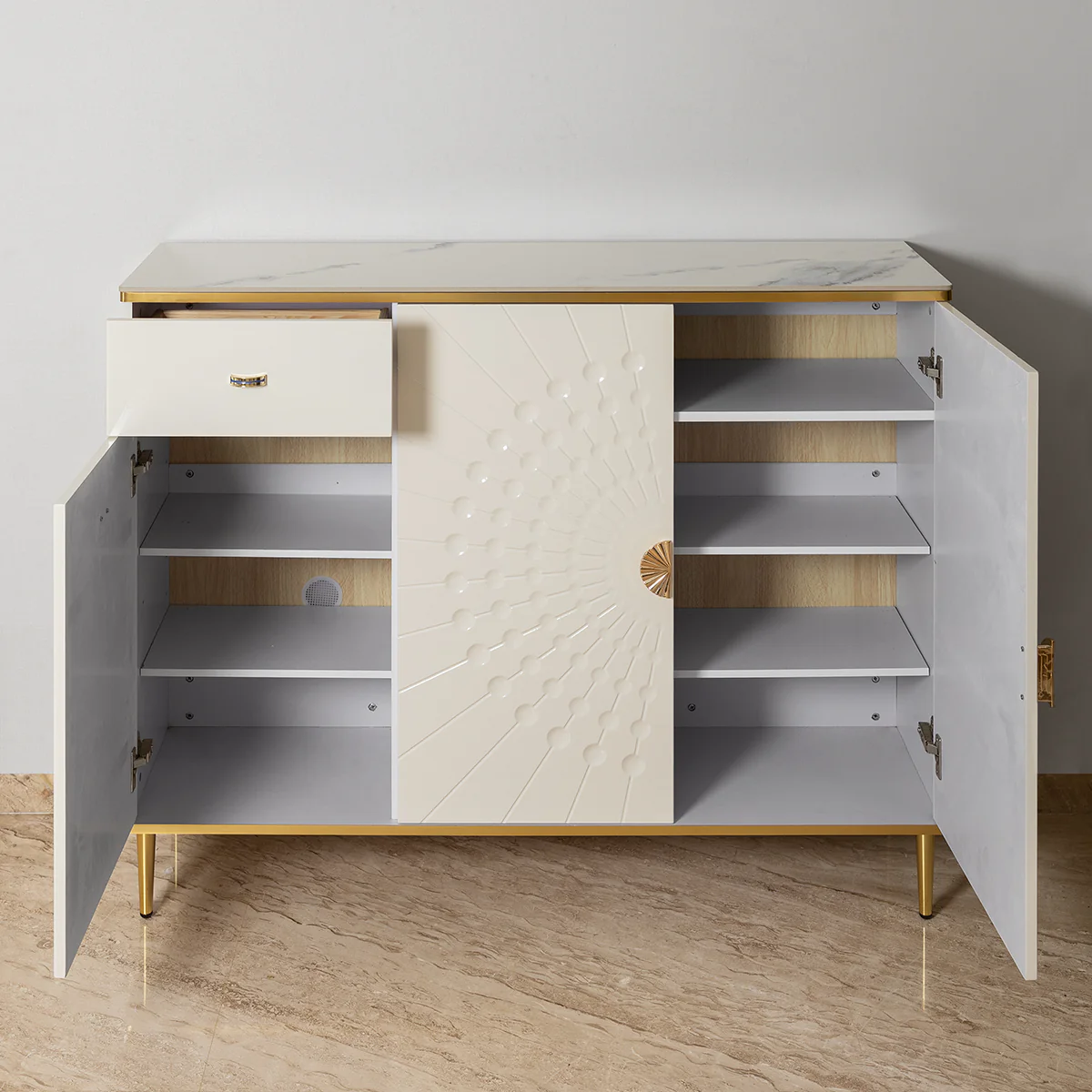 Cosmic Echo Console Table With Storage For Home & Crockery Storage Cabinet - Image 4