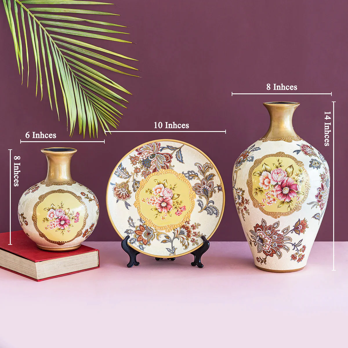 Crystalline Ceramic Vase And Showpiece - Image 2