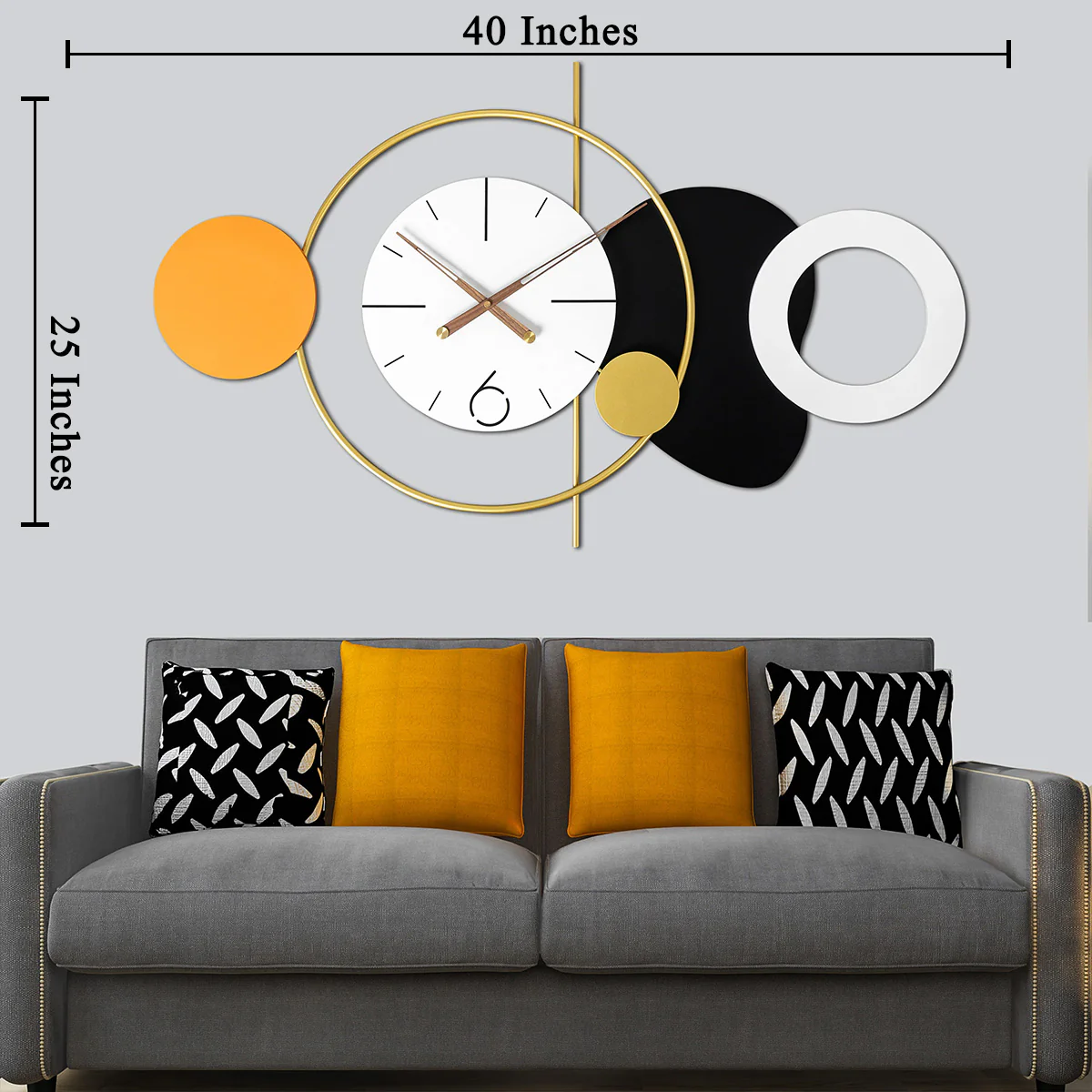 Dazzling Crescendo Metal Wall Clock Buy Wall Clock Online - Image 3