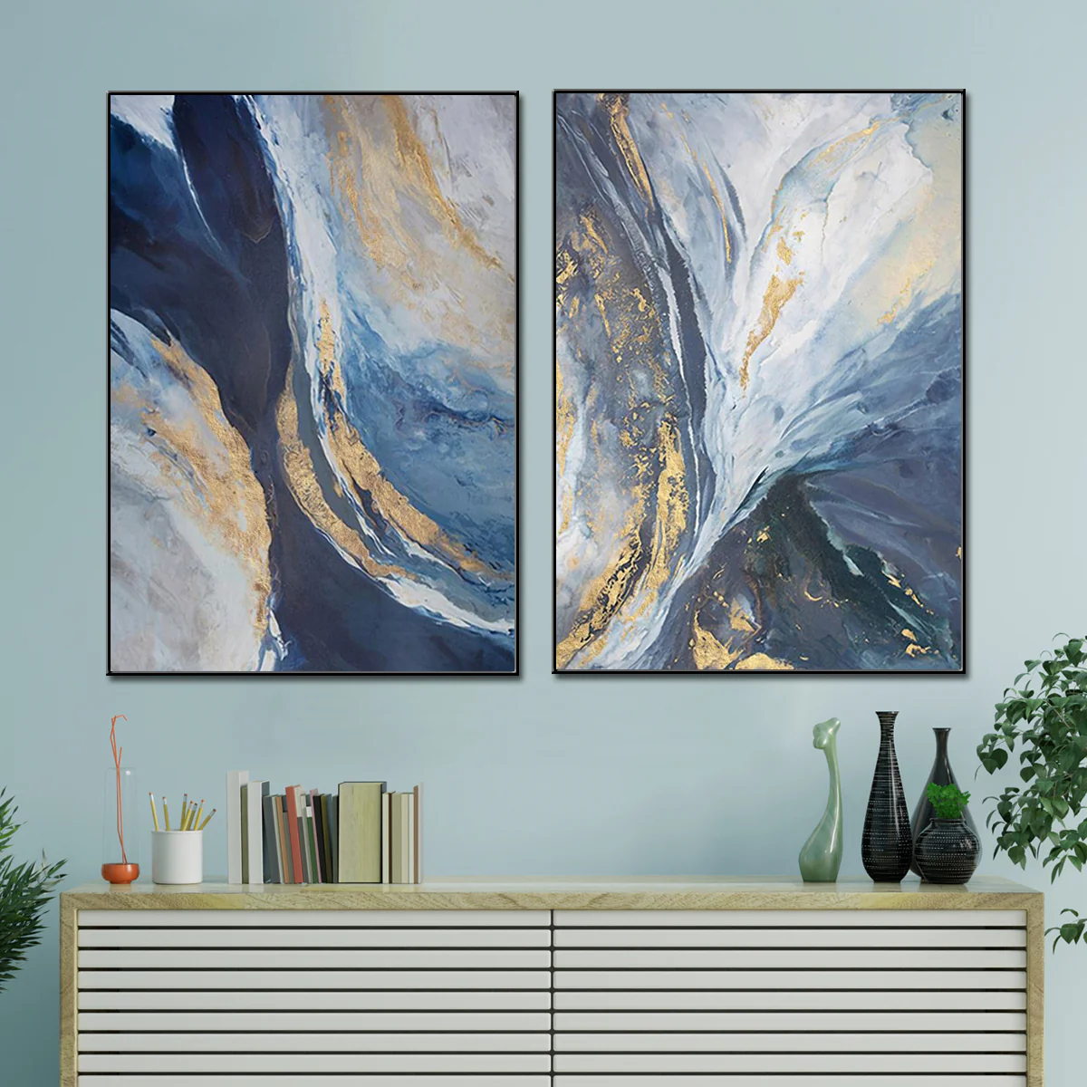 Earth's Crust Inspired Framed Canvas Wall Art