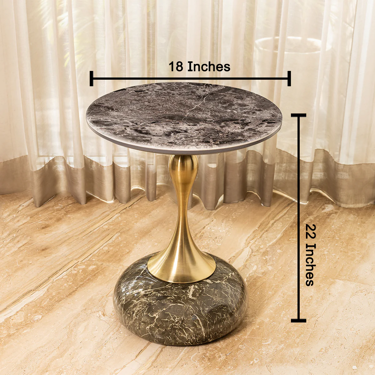 Eclipse Aura Accent Side Table For Home - Image 2