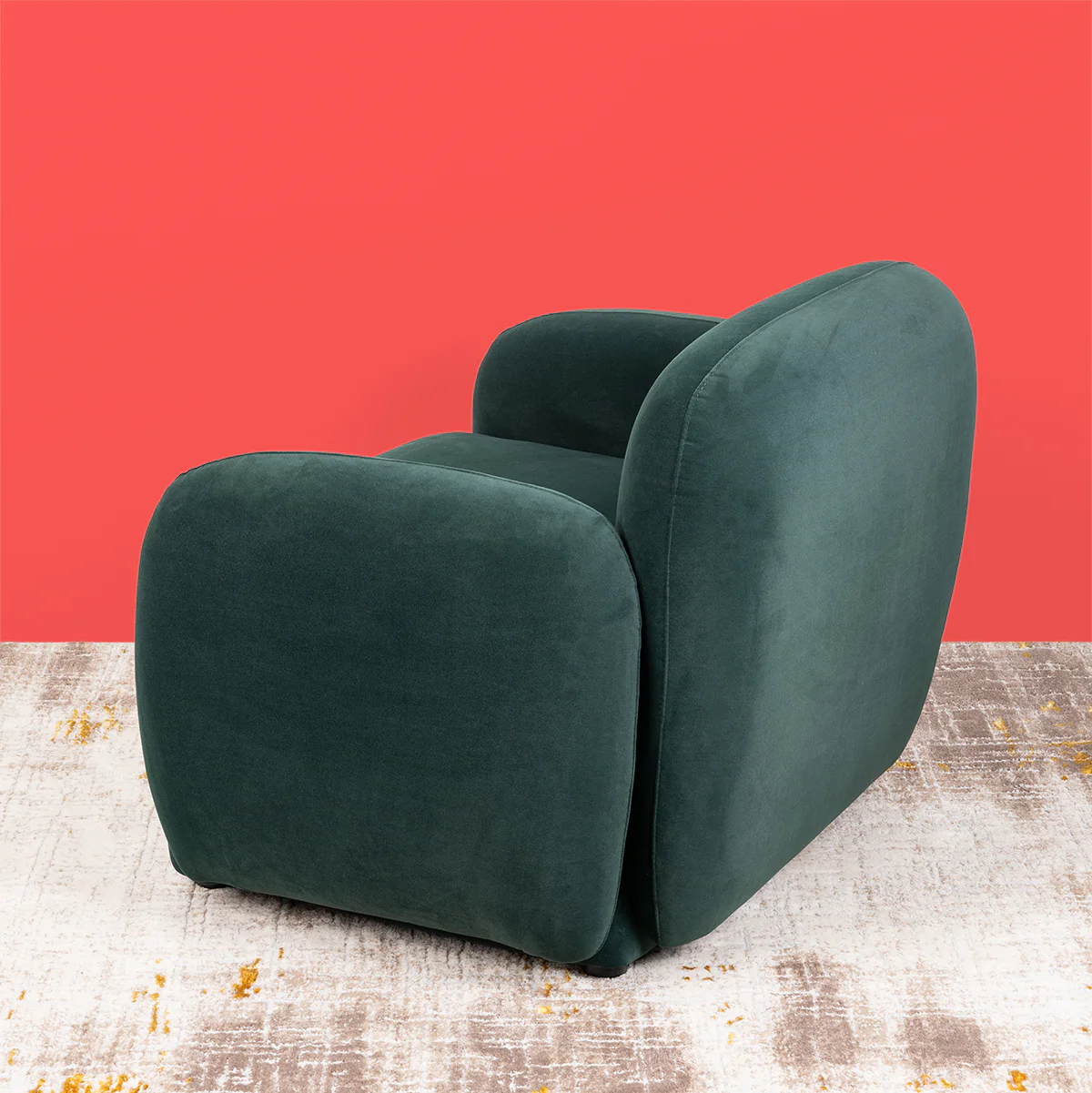 Emerald Embrace Lounge Chair - Image 3