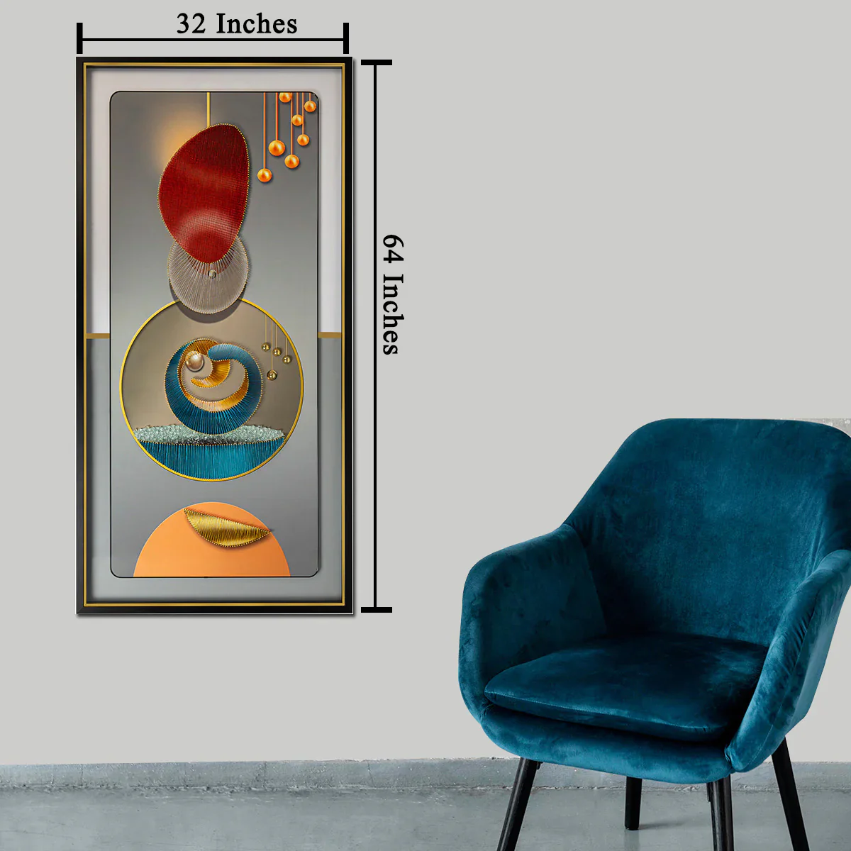 Ephemeral Rhythms Shadow Box Wall Decoration Piece - Image 3