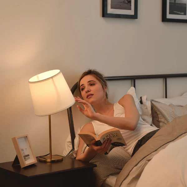 Fawn Sleek Base Stainless Steel Table Lamp for Study - Image 5