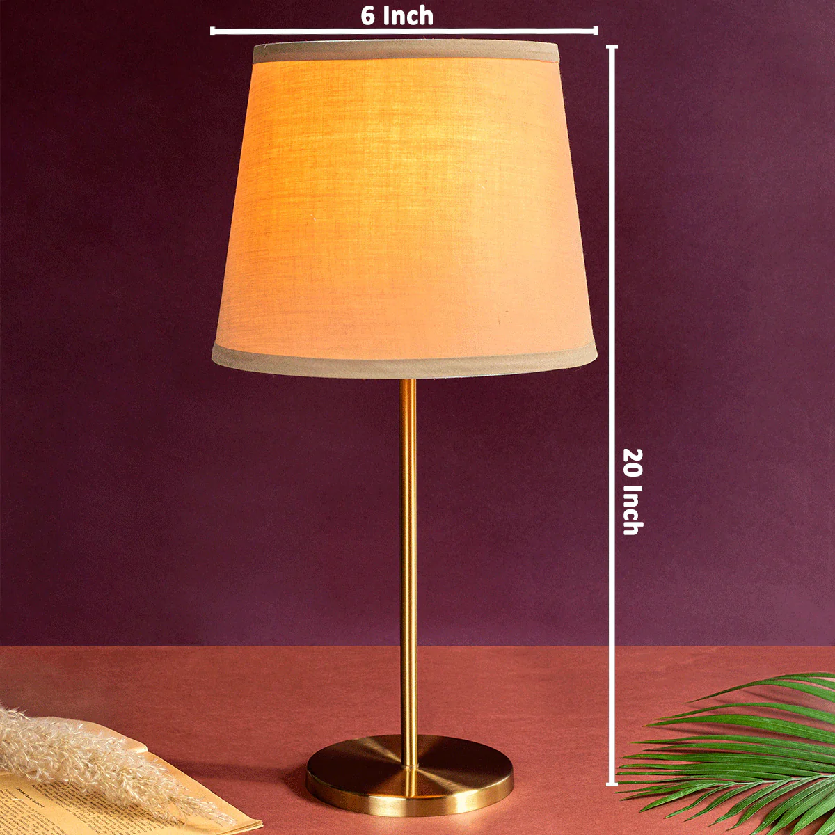 Fawn Sleek Base Stainless Steel Table Lamp for Study - Image 6