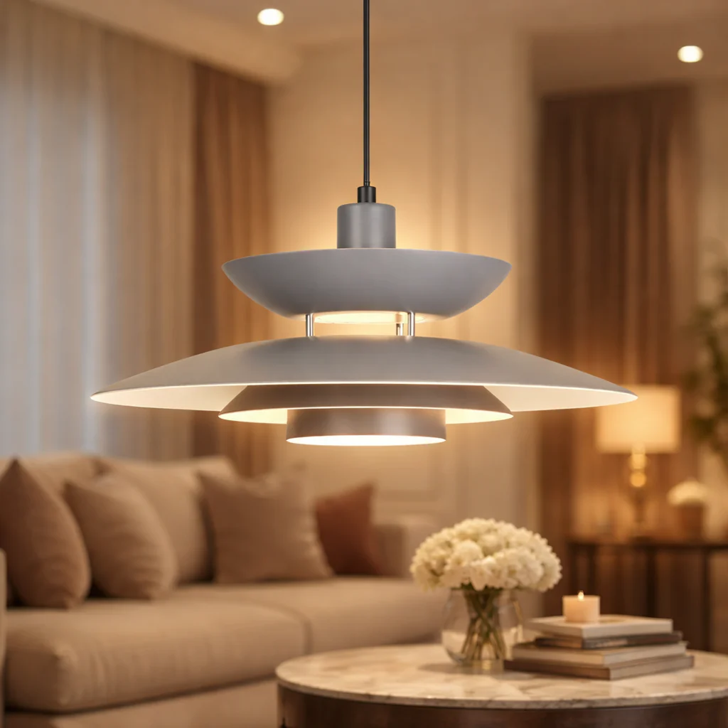 Floating Shade UFO Ceiling Light For Home - Grey - Image 3
