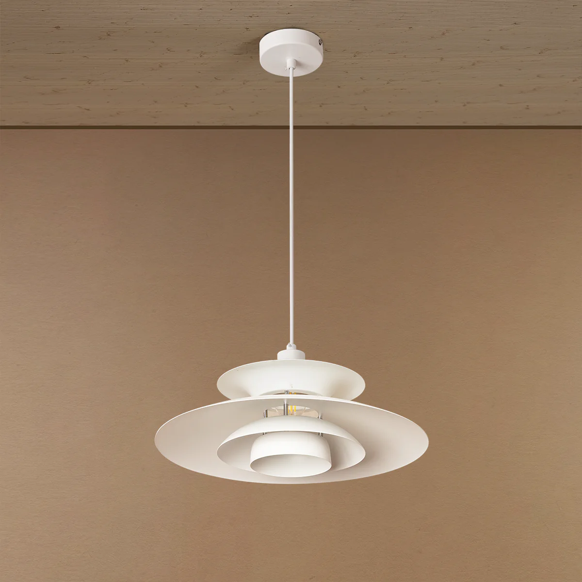 Floating Shade UFO Ceiling Light For Home - White - Image 2