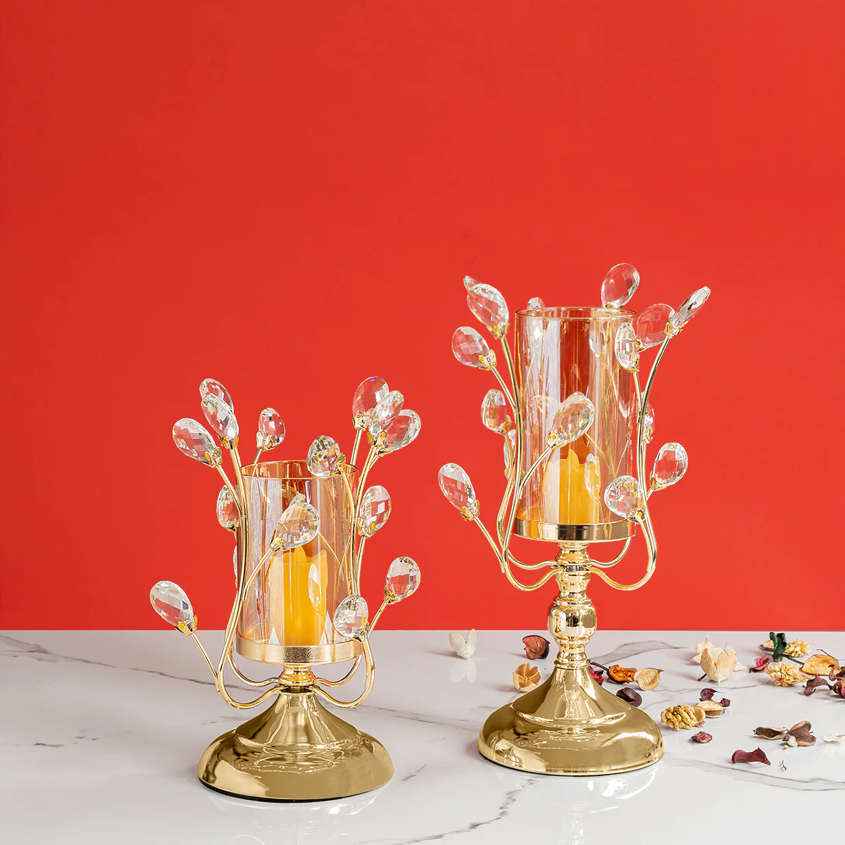 Gilded Griffin Candle Holder Stand