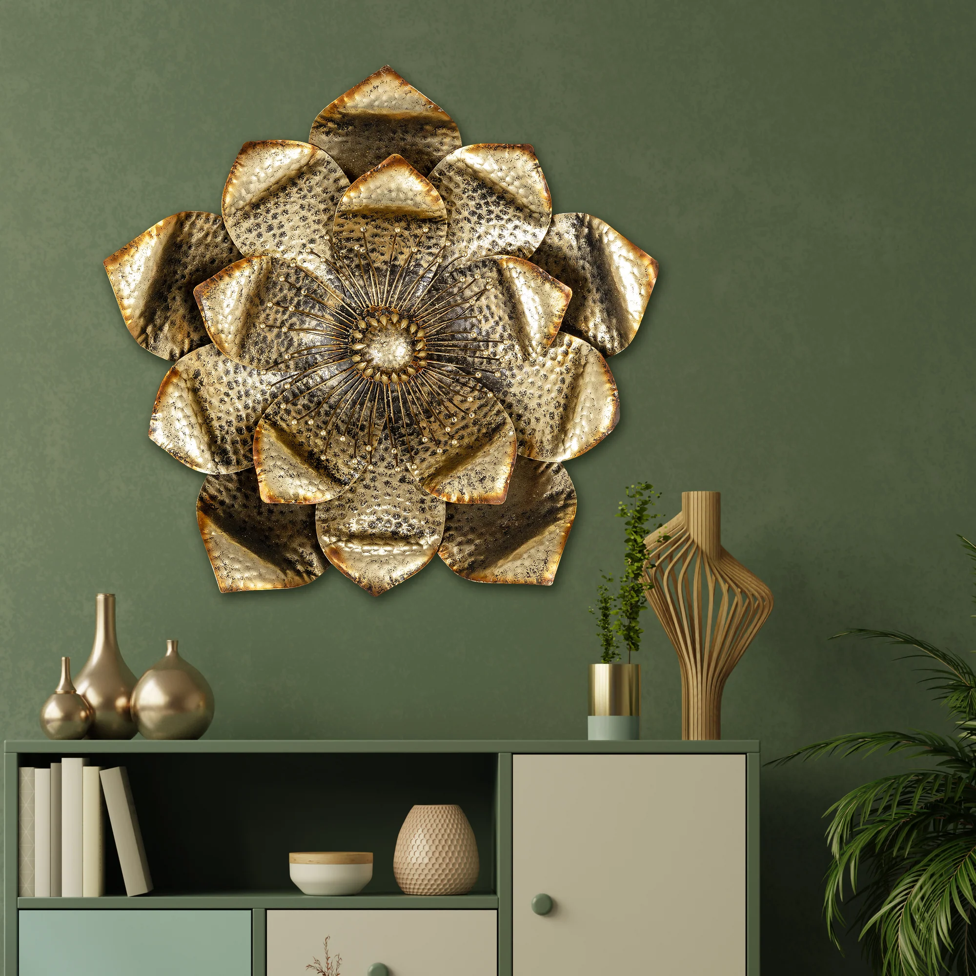 Gilded Harmony Metal Art for Wall - Big - Image 4