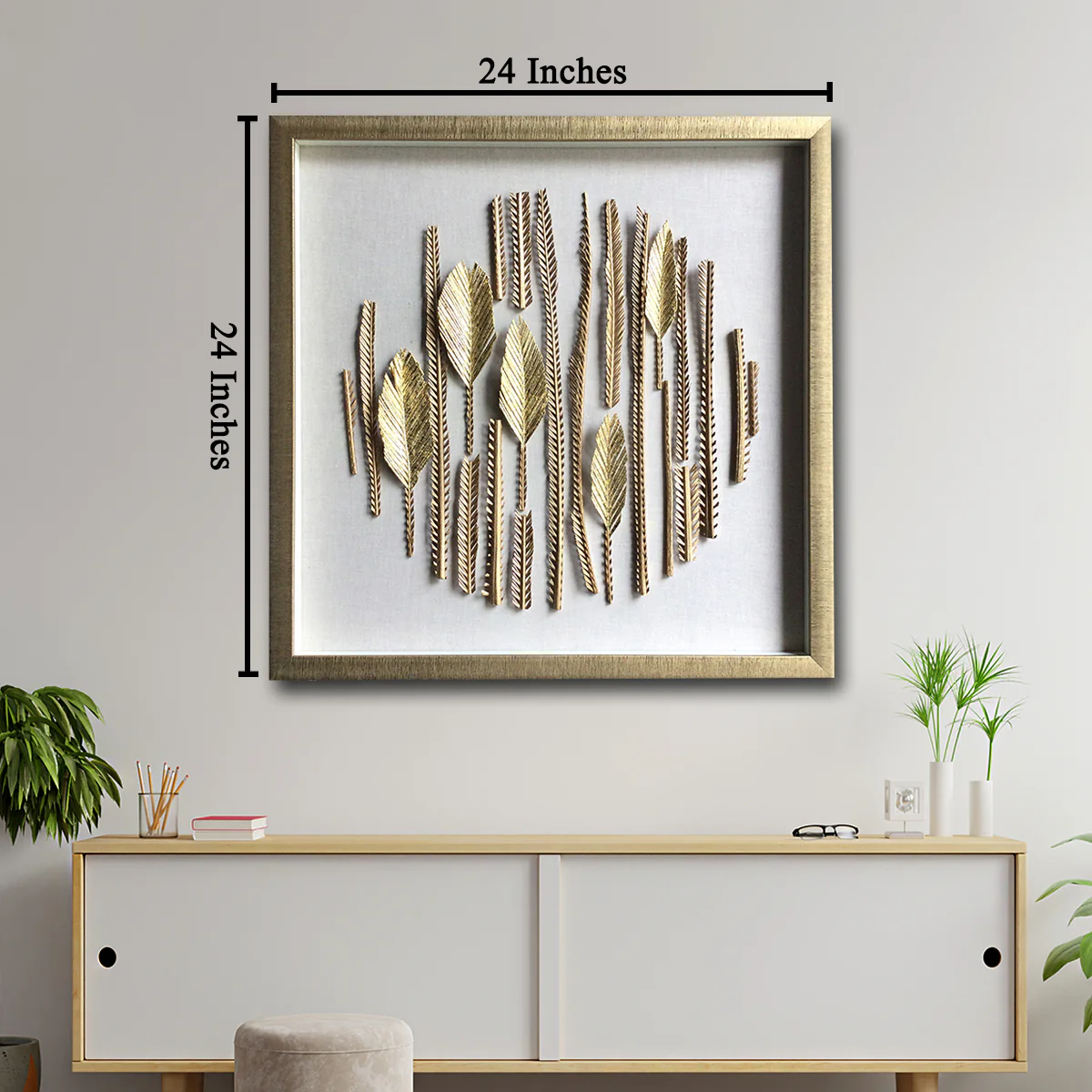 Gilded Illusions Shadow Box Wall Decoration Piece - Image 2