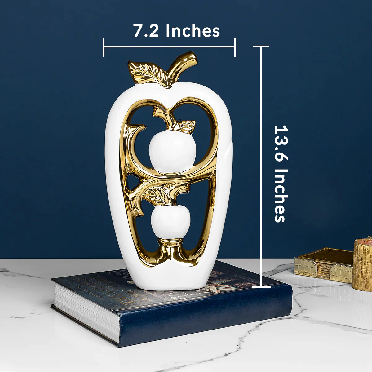 Glamour Contrast Table Decorative Showpiece - White - Image 2
