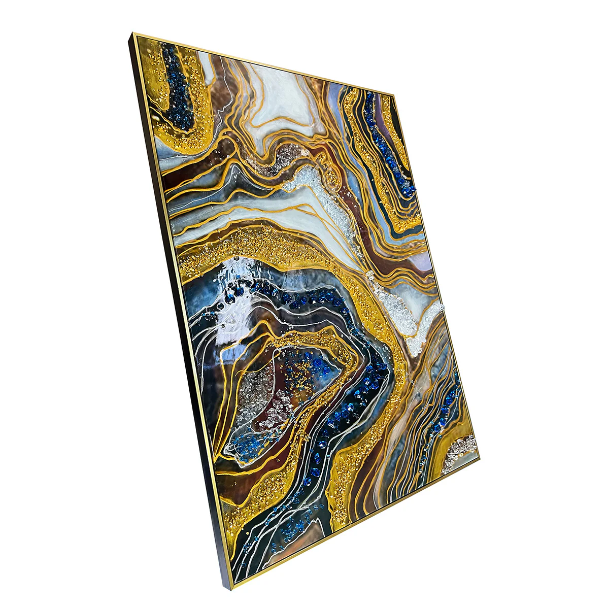 Glinting Galaxy Resin Art Wall Painting - Image 4