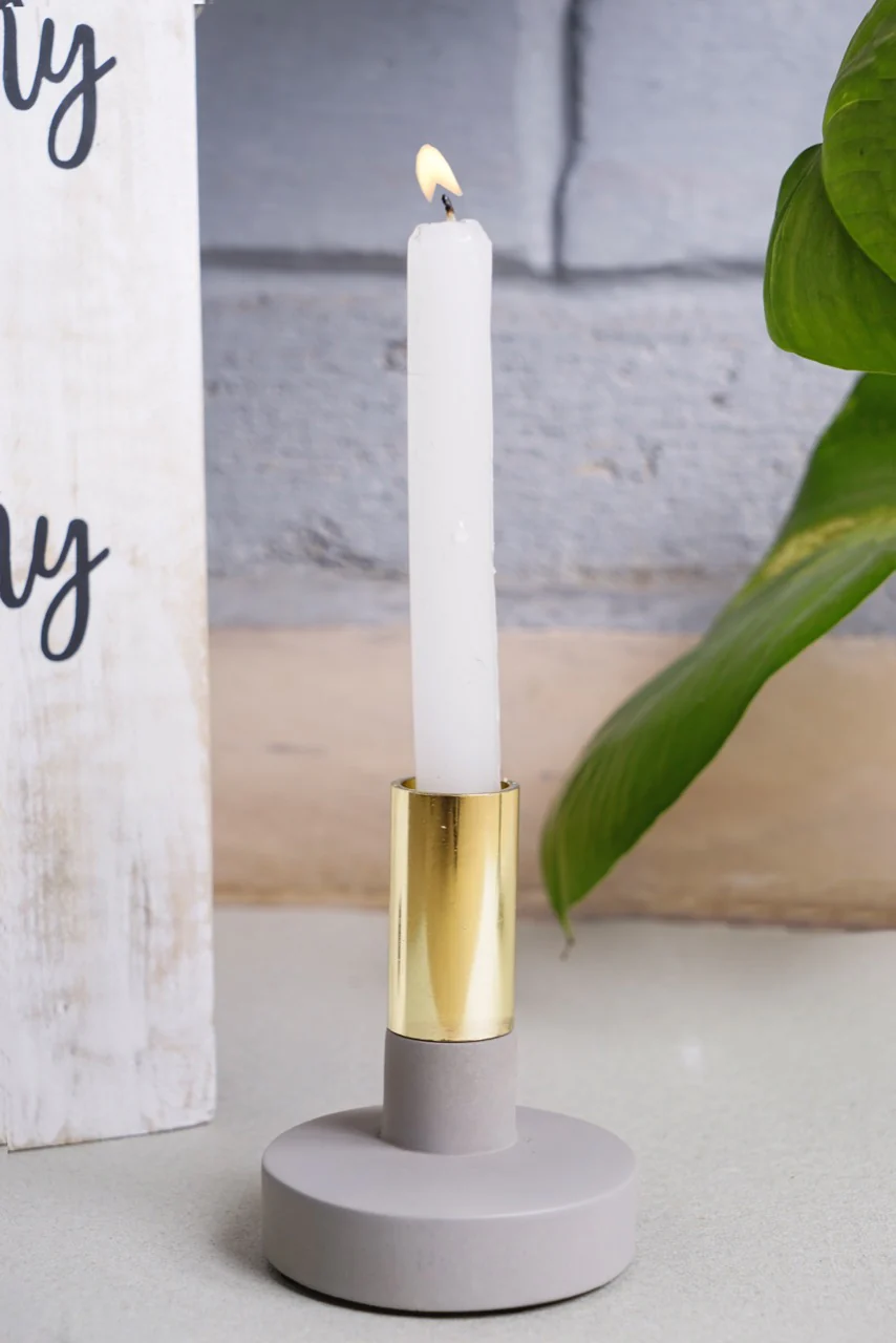 Golden Frame Decorative Candle Stand - Image 2
