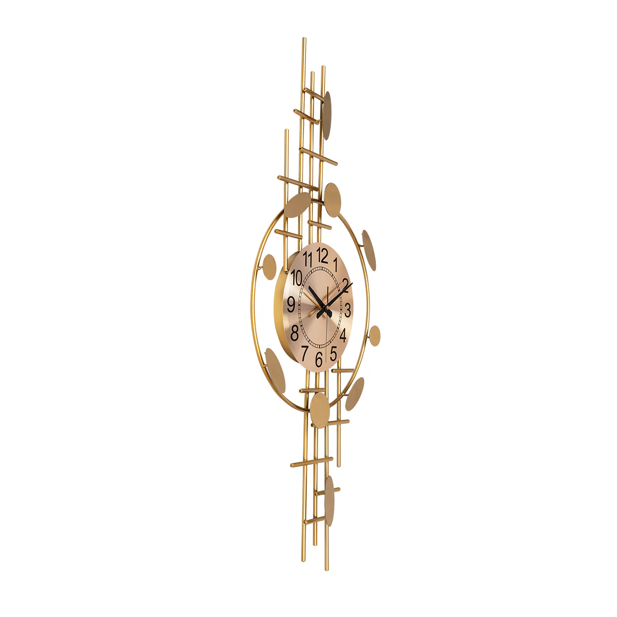 Golden Medley Metal Wall Clock - Image 2