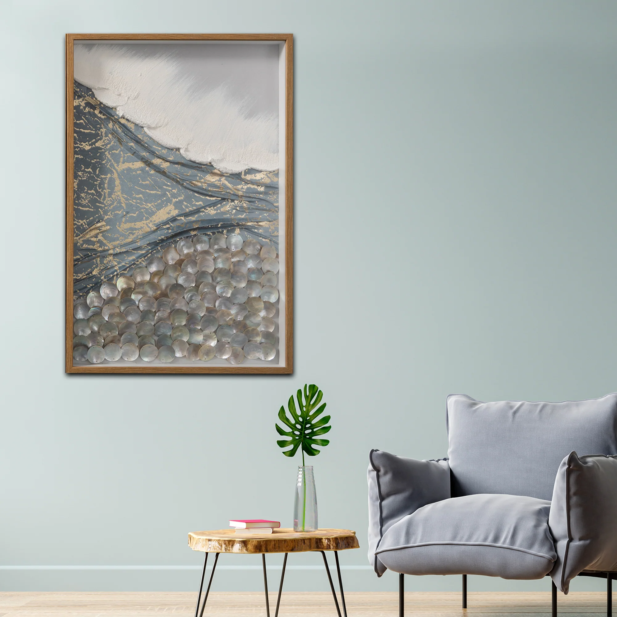 Golden Tide Shadow Box and Wall decoration item