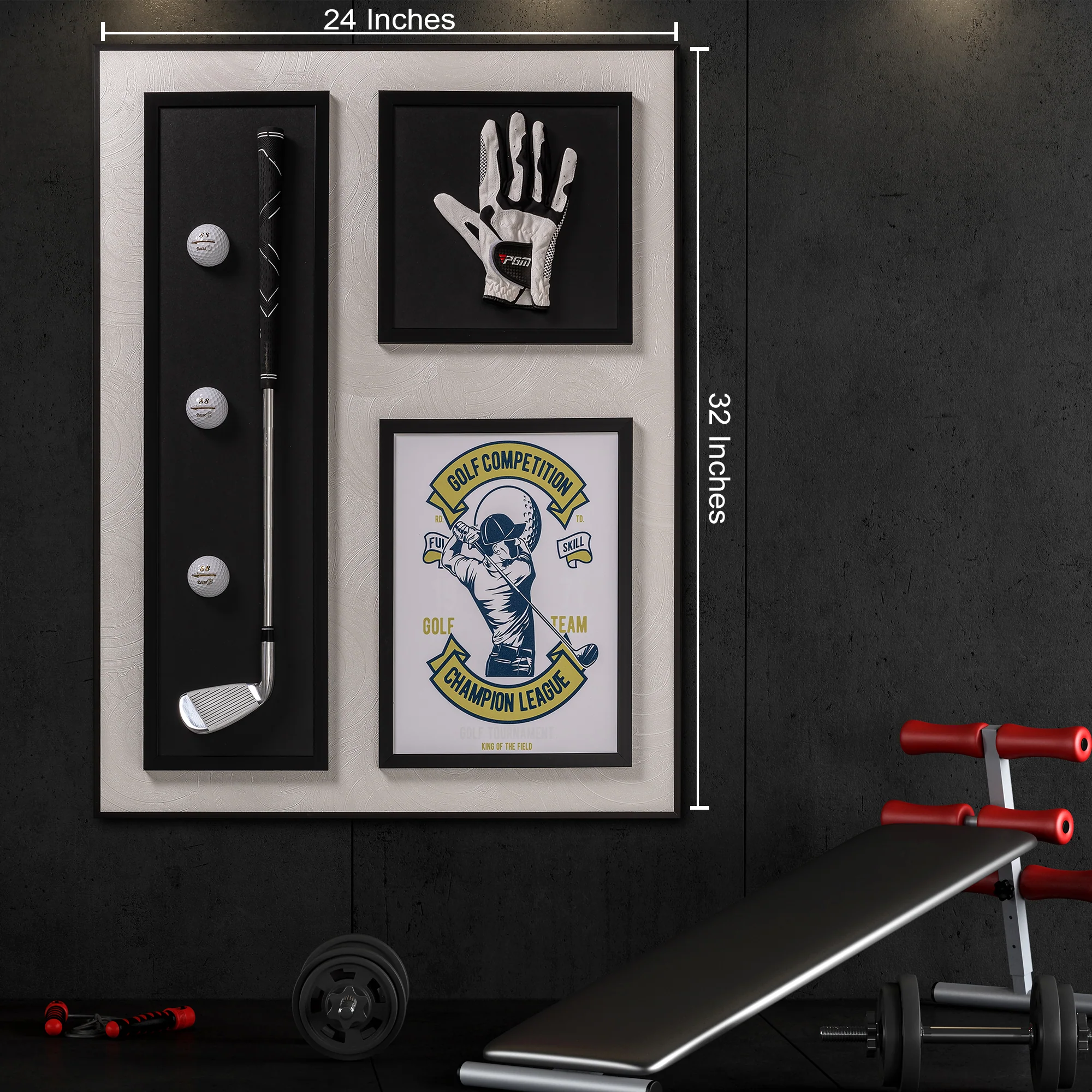 Golf Enthusiast's Delight Pop Art Shadow box - Image 2