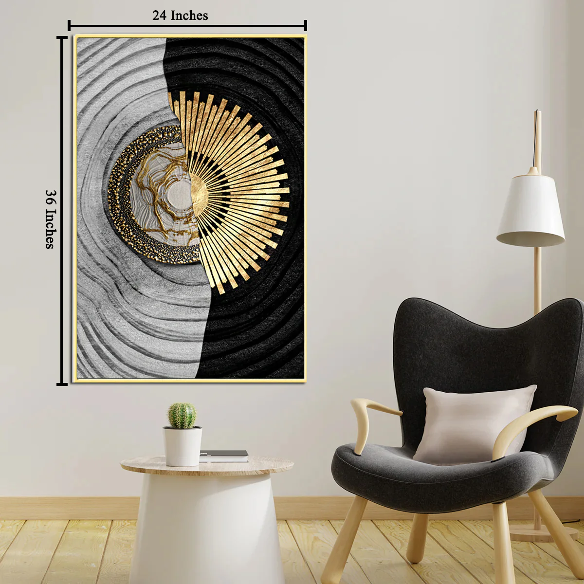 Grandeur Personified Framed Canvas Wall painting Art - Image 2