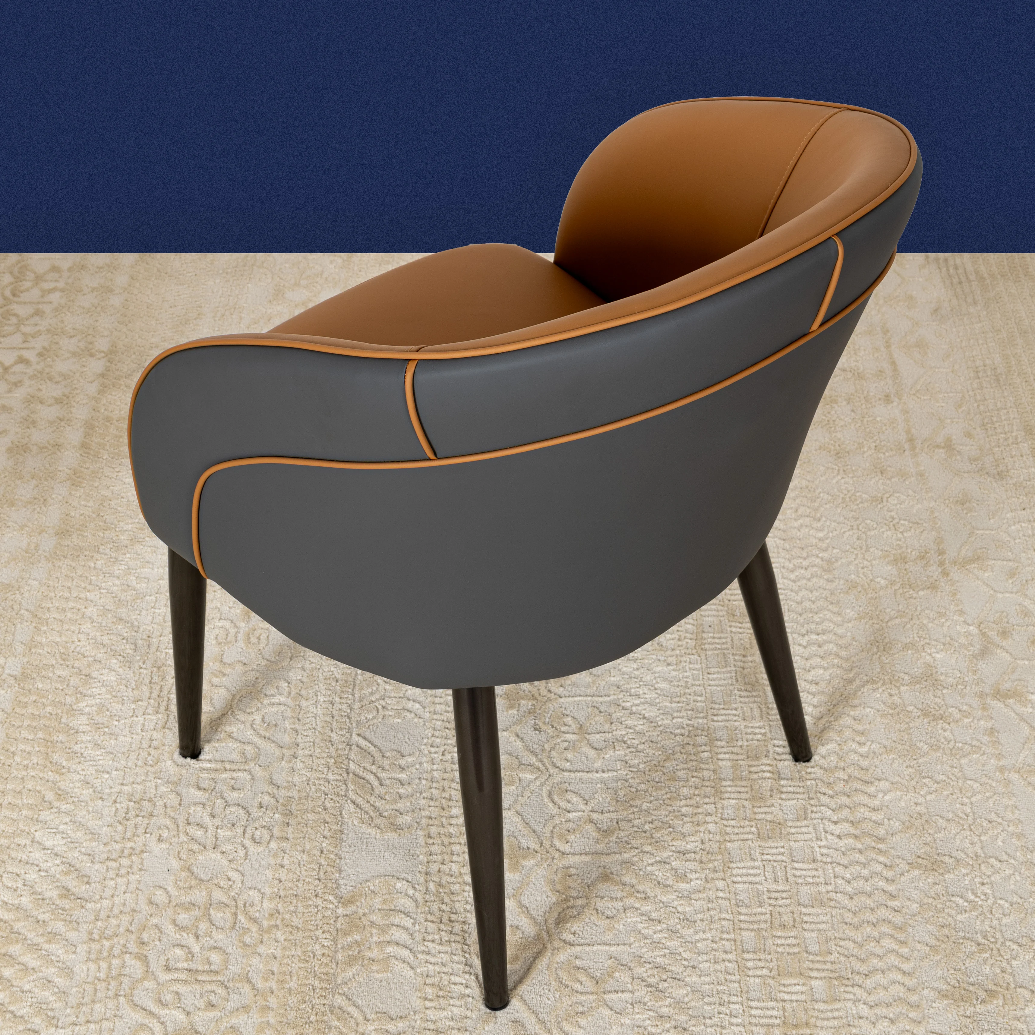 Harmonious Haven Metal Dining Chair - Tan color - Image 3