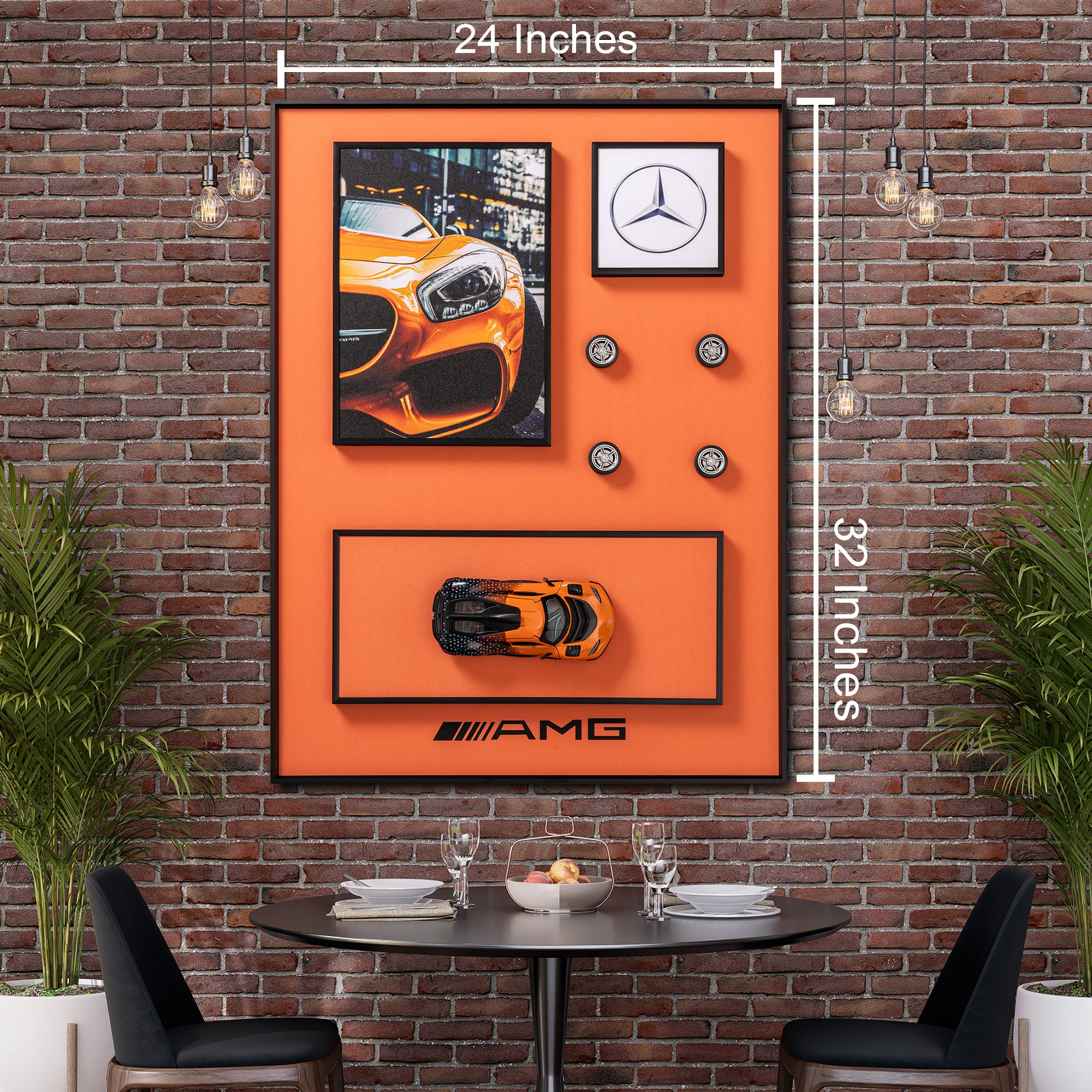 Iconic Mercedes Pop Art Shadow box - Image 2