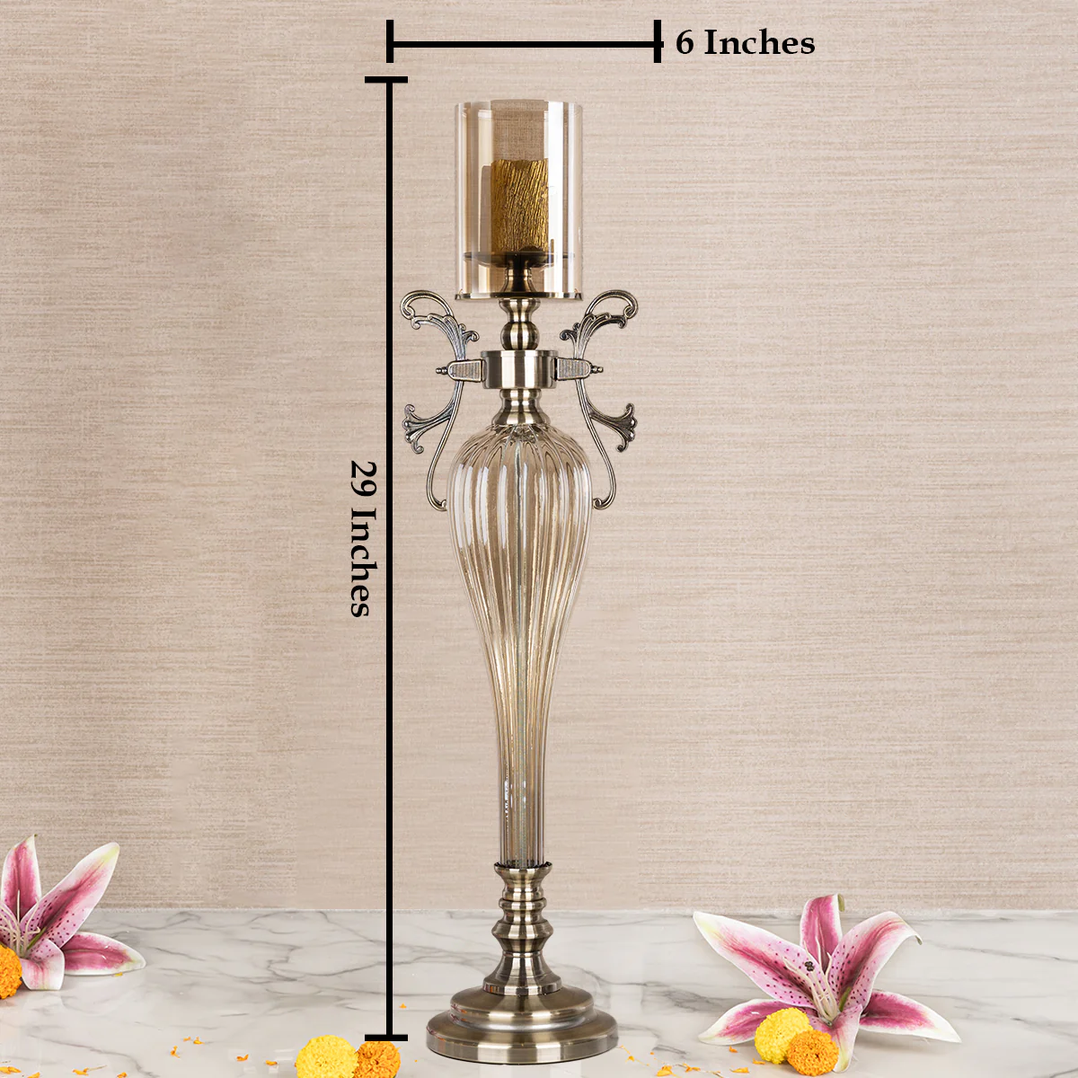 Imperial Scrollwork Decorative Candle Stand - Big - Image 2