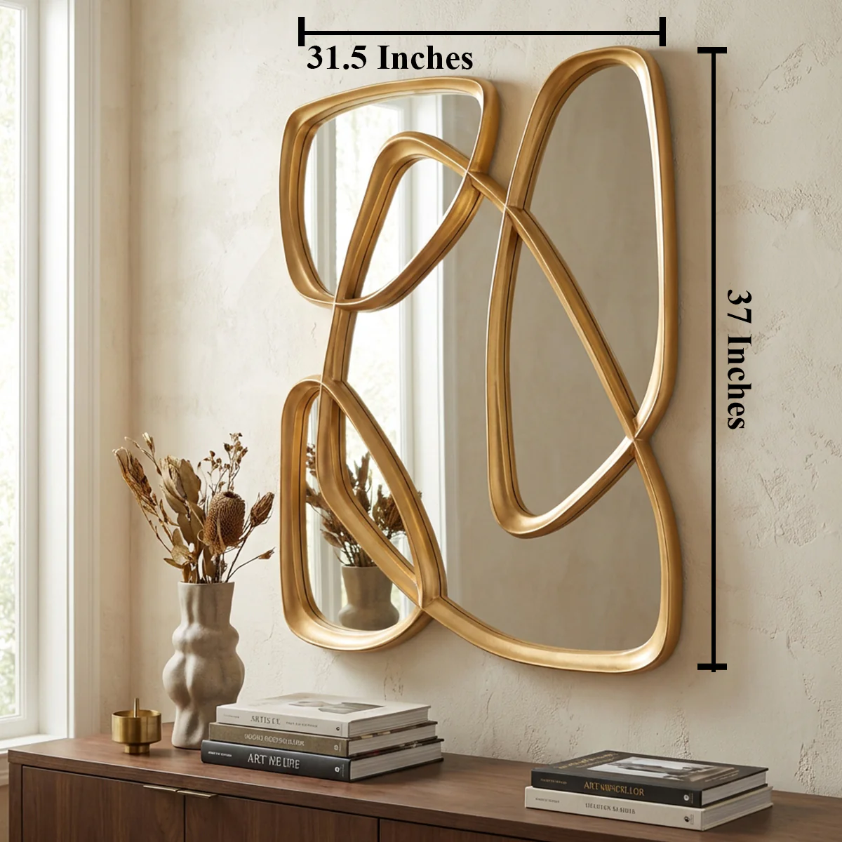 Infinity Loop Designer Wall Mirror For Home - Image 2