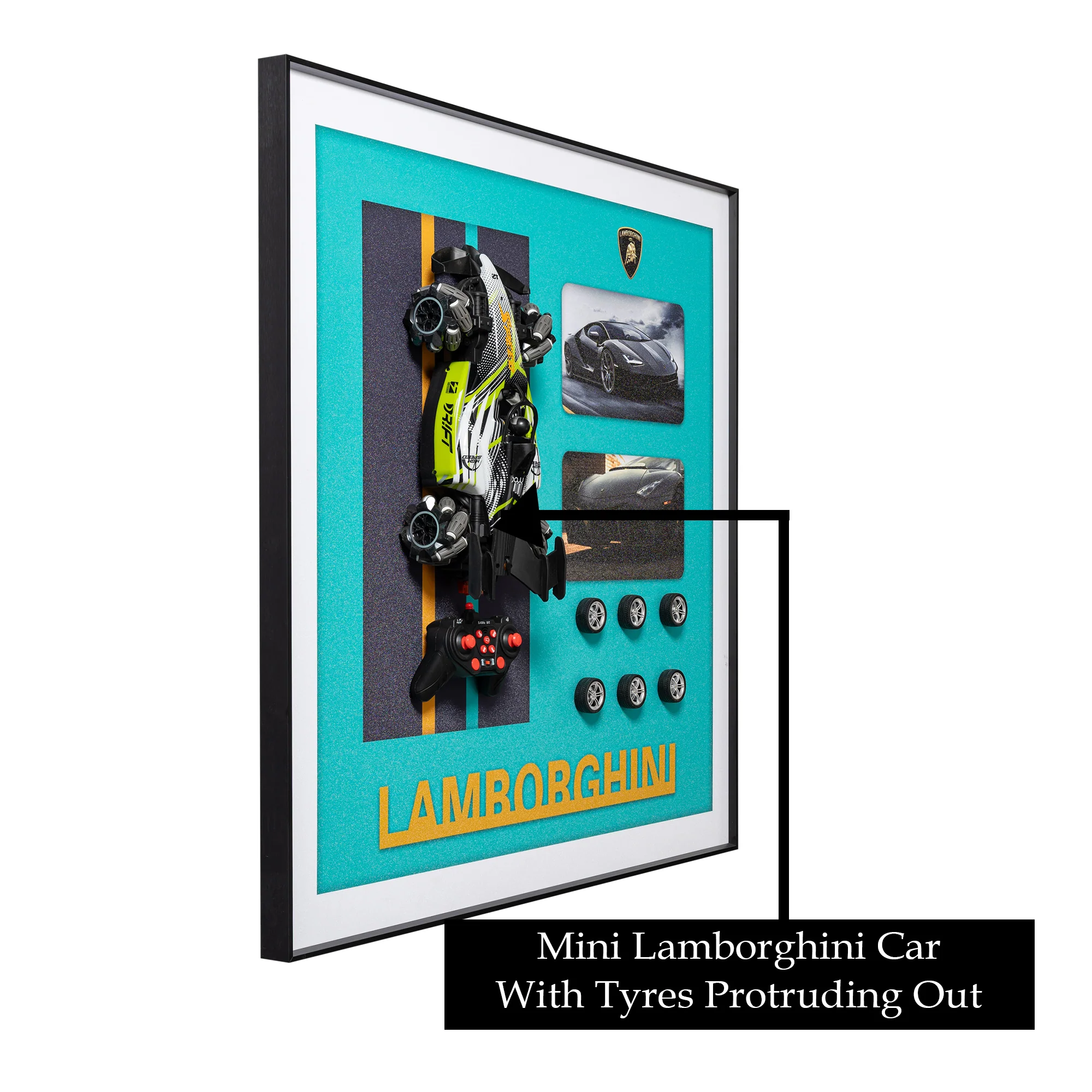 Lamborghini Speed Pop Art Shadow Box & Wall Decoration Item - Image 3