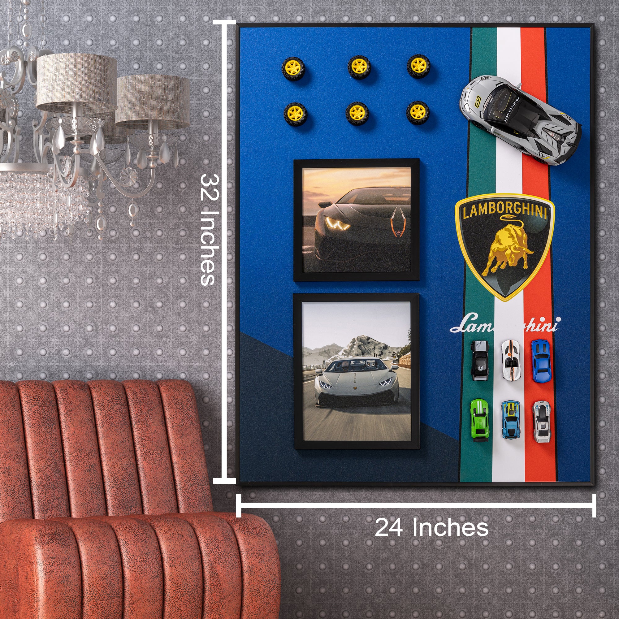 Lamborghini Velocity Pop Art Shadow box - Image 2