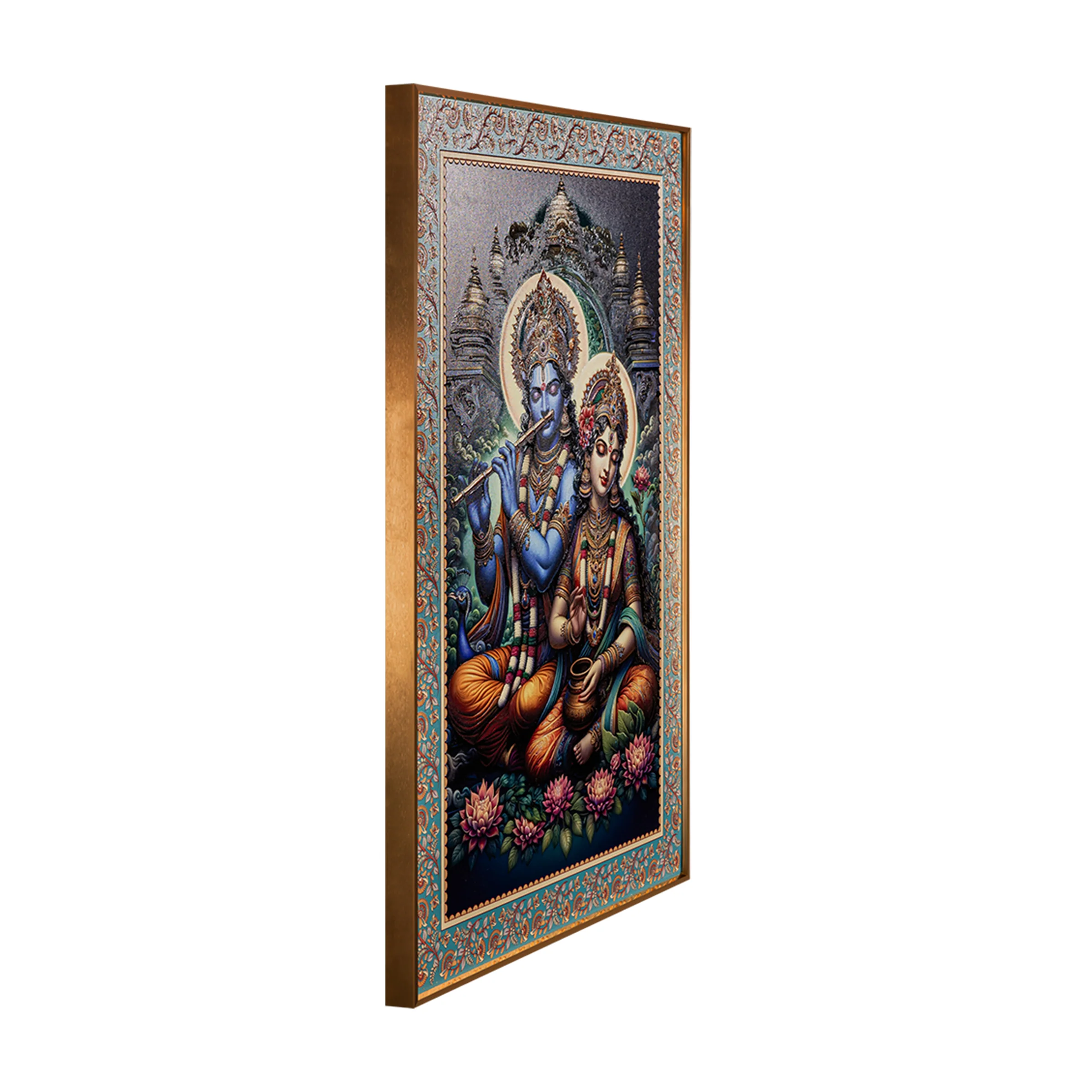 Love Beyond Time The Radha Krishna Painting for Home - Image 3
