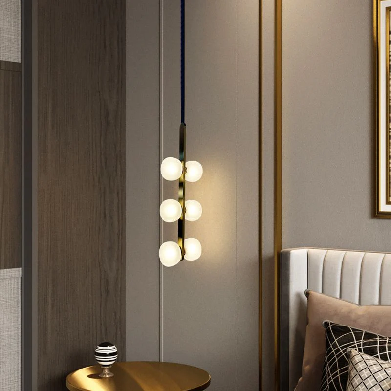 Luminous Pearl Cascade Pendant Light for Living Room - Image 4