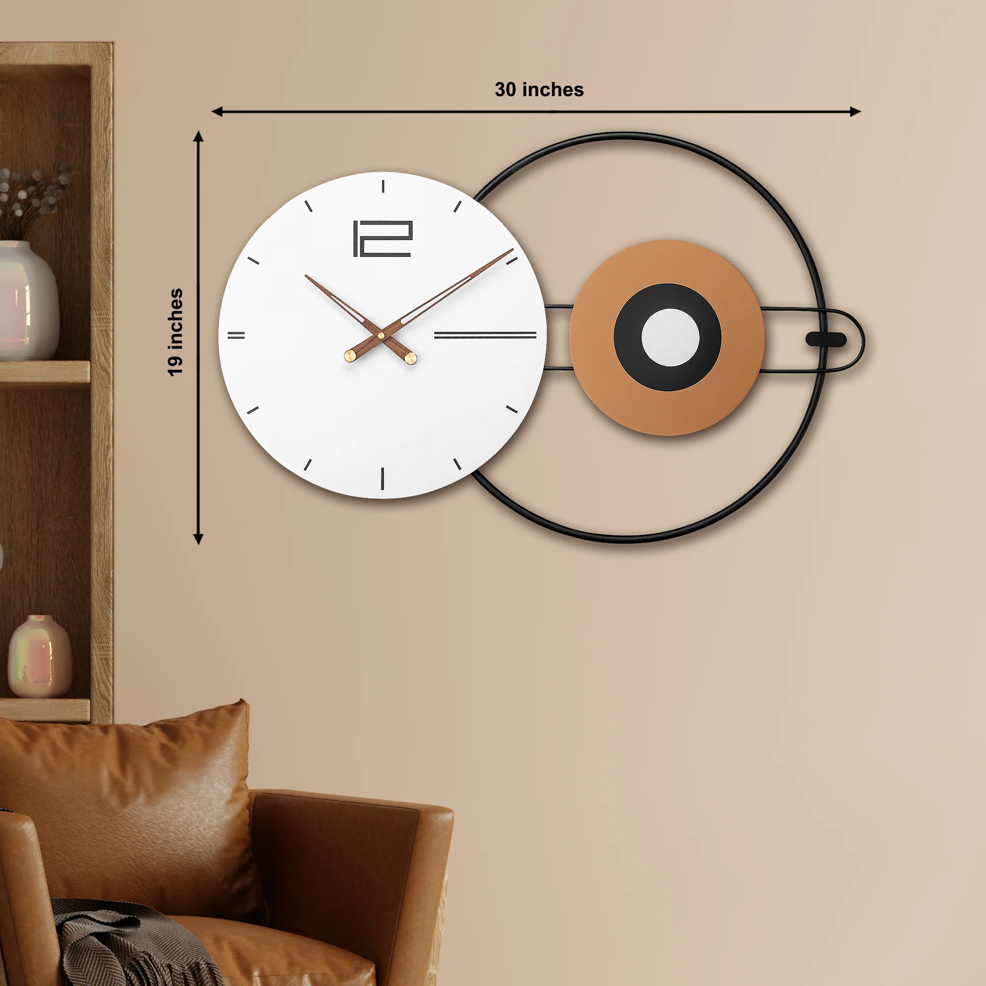Lustrous Legacy Metal Wall Clock Panel Buy Wall Clock Online - Image 3