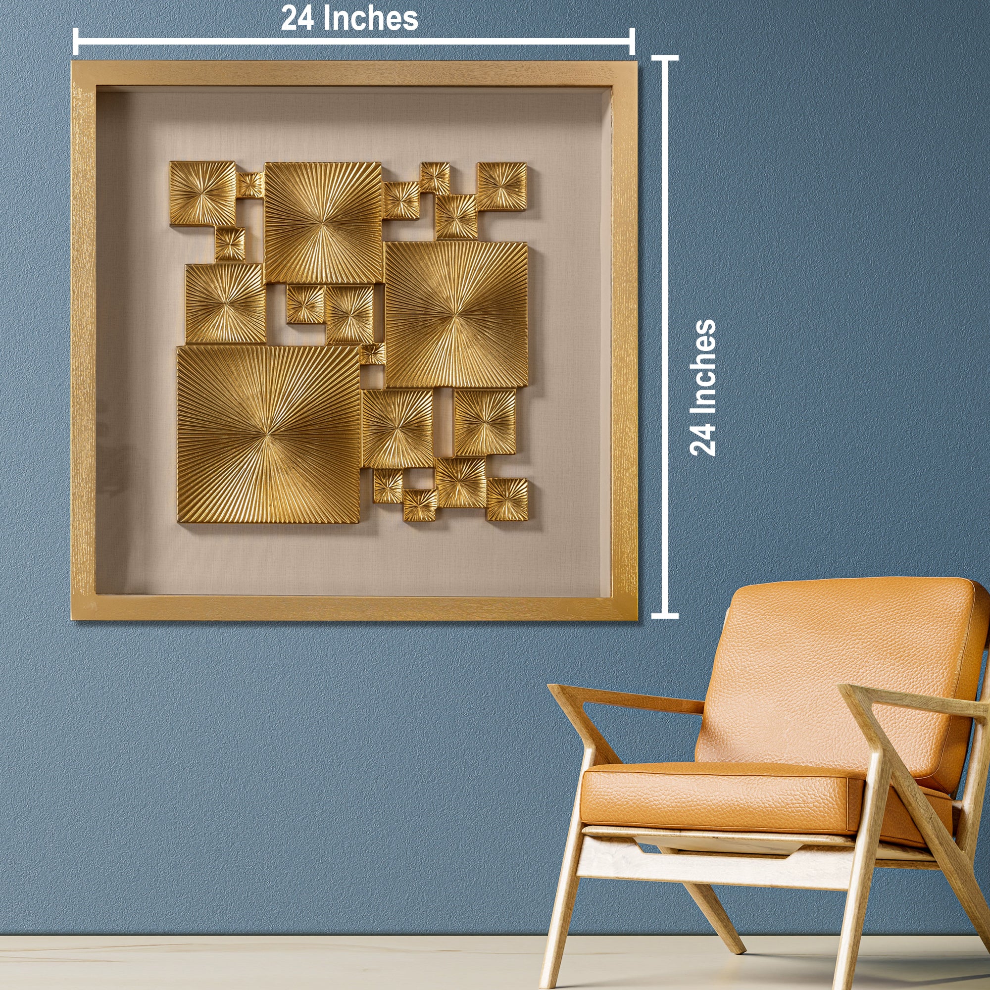 Luxe Geometry Decorative Shadow Box for Wall Decoration - Image 2
