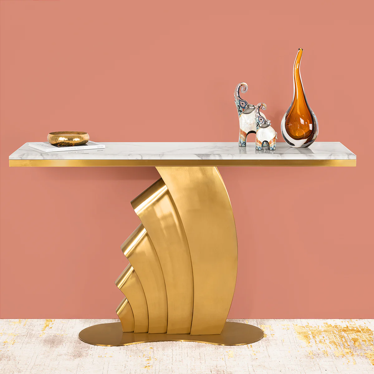 Maritime Grace Console Table (Stainless Steel) - Image 4