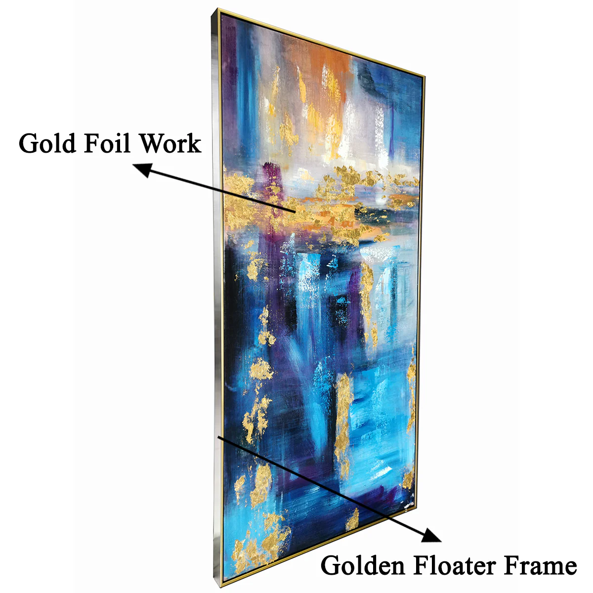 Marvel and Magic 100% Hand Painted Wall Painting (With outer Floater Frame) - Image 2