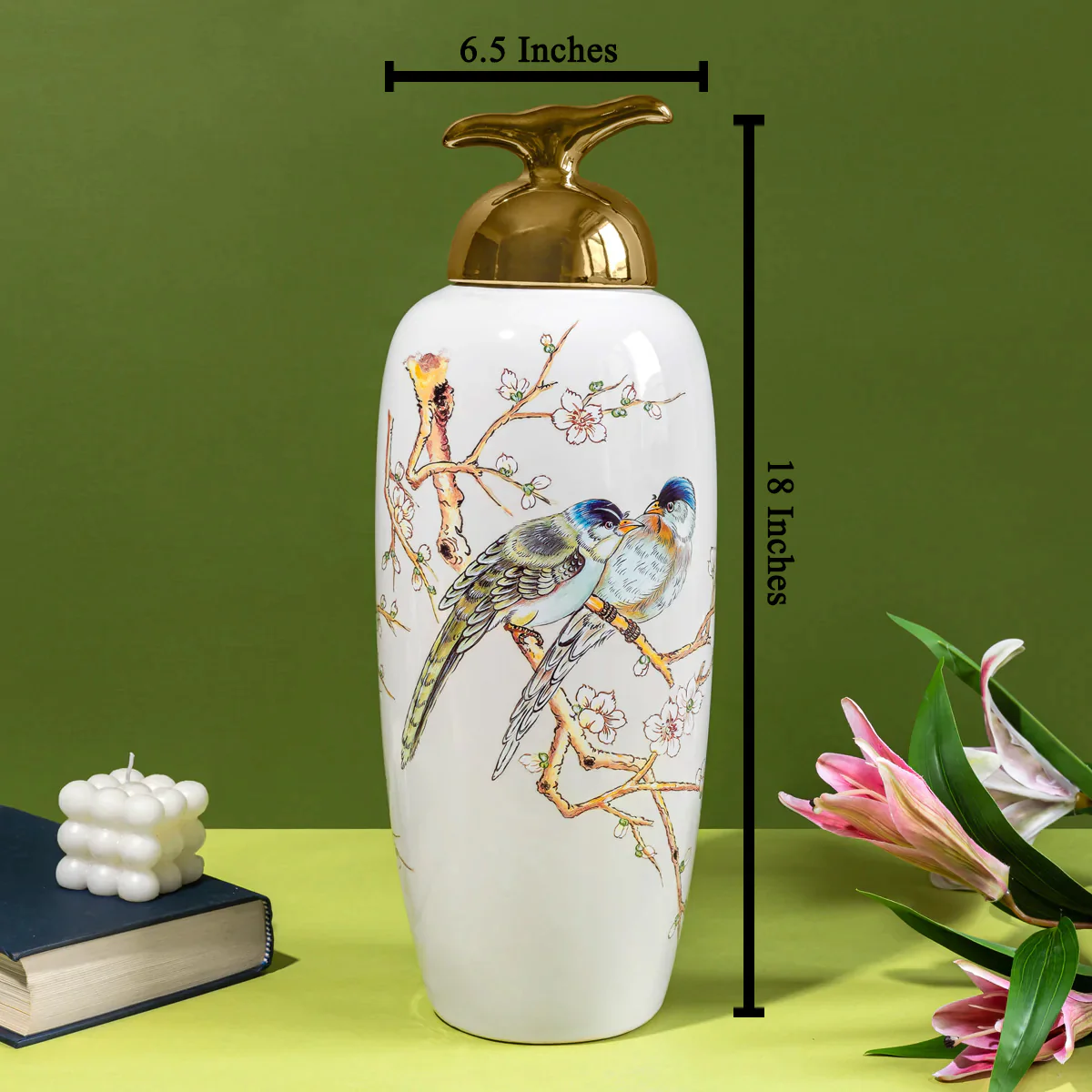 Marvellous Meteorite Decorative Ceramic Vase - Big - Image 2